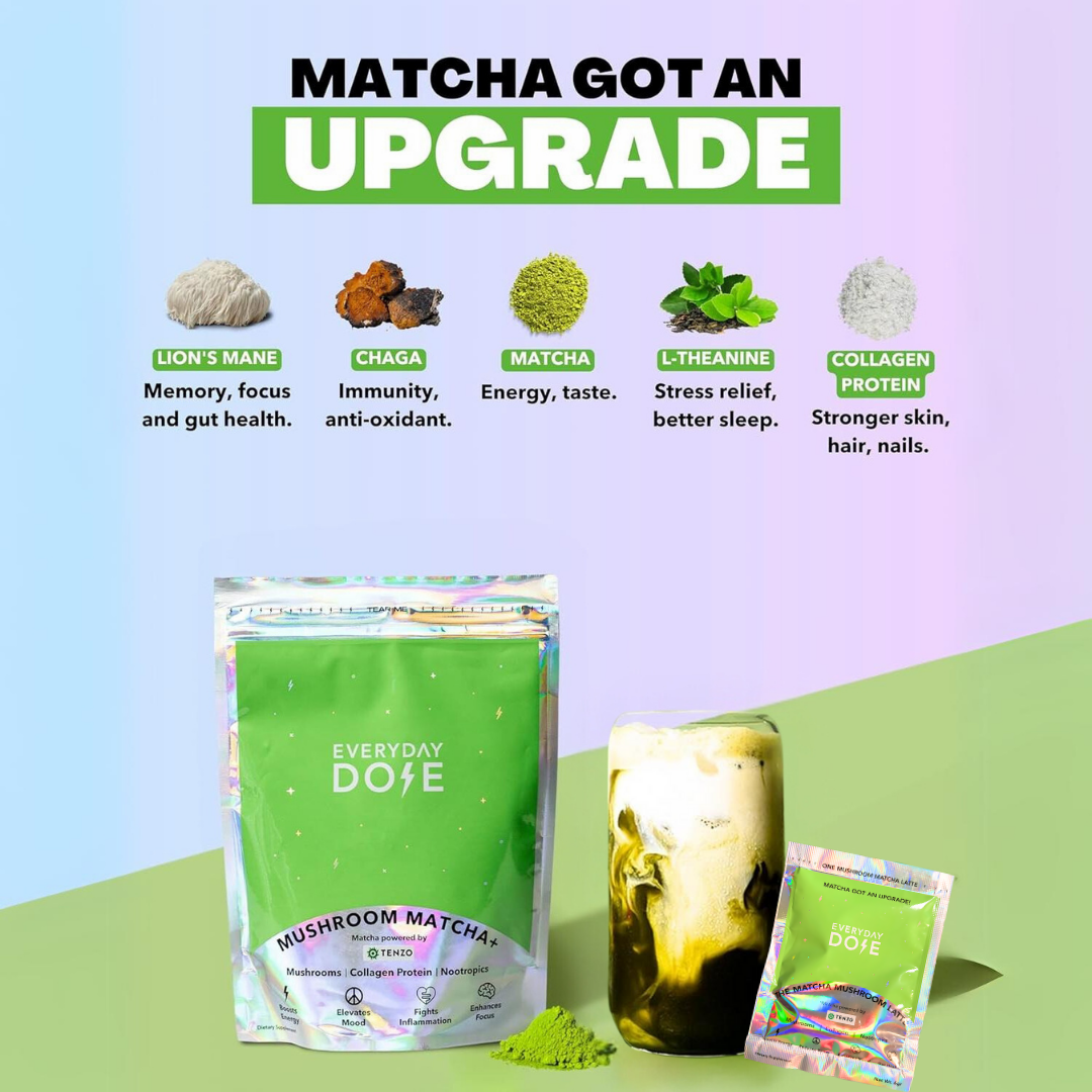 The Everyday Dose Single Serving Mushroom Matcha+ Everyday Dose