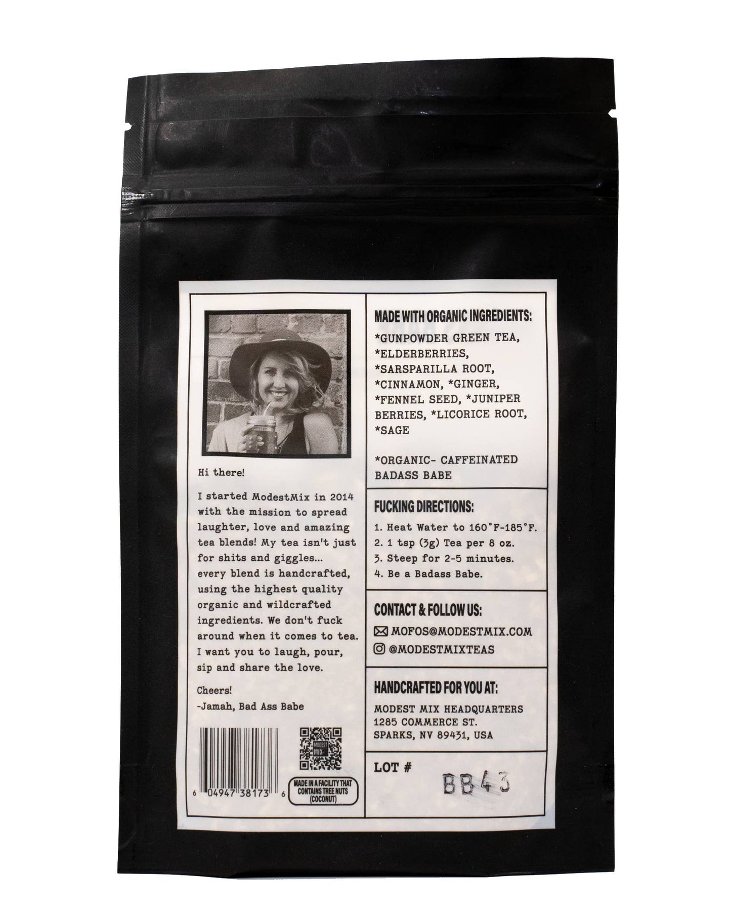 Badass Babe: spiced green loose leaf tea blend ModestMix Teas