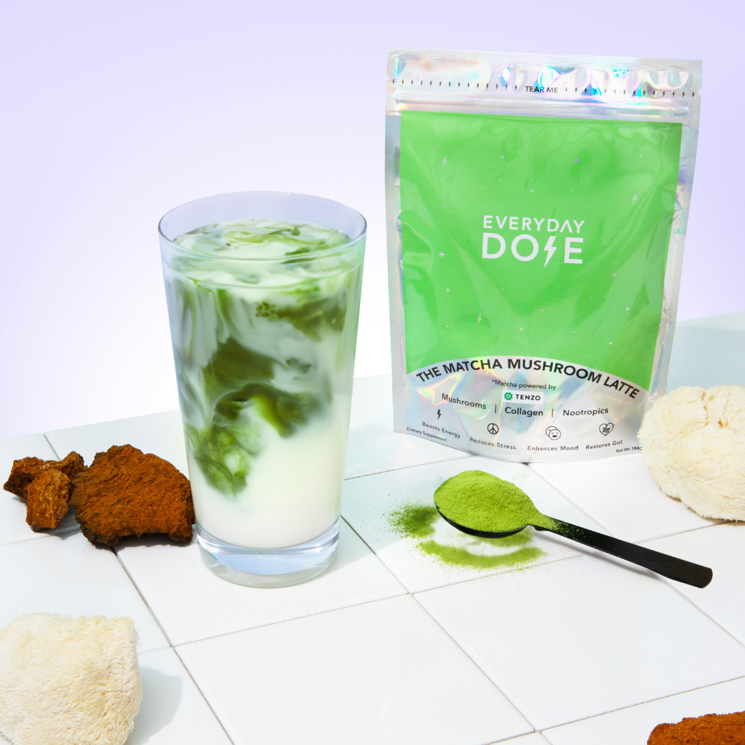 The Everyday Dose Mushroom Matcha+: Focus, Energy & Immunity Everyday Dose
