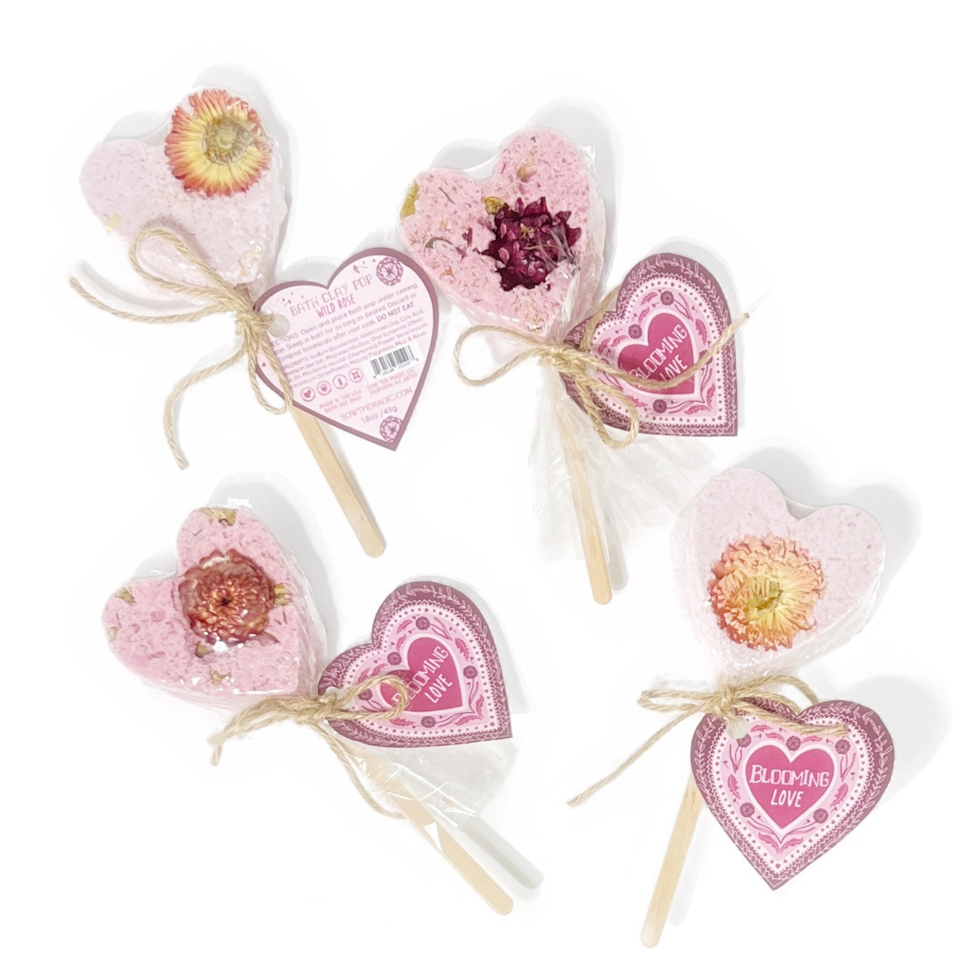 Blooming Love Sweet Heart Bath Clay Pop Sow the Magic