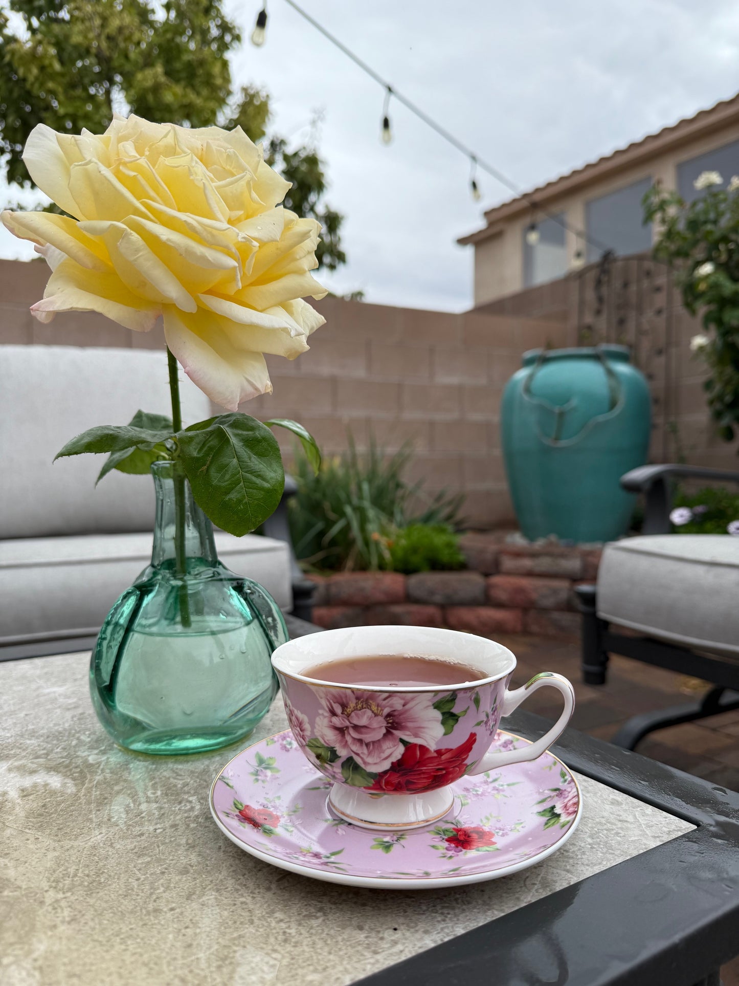 You've been Poisoned, Lilac Floral Tea Cup & Bye Saucer