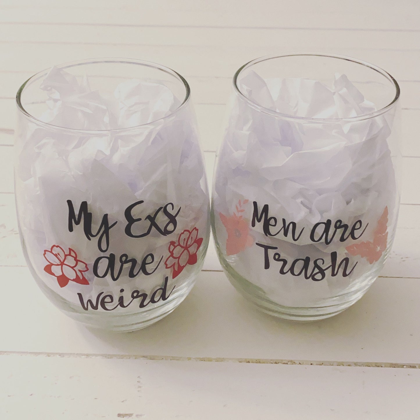 Ew David, 20.5 oz Stemless Wine Glass