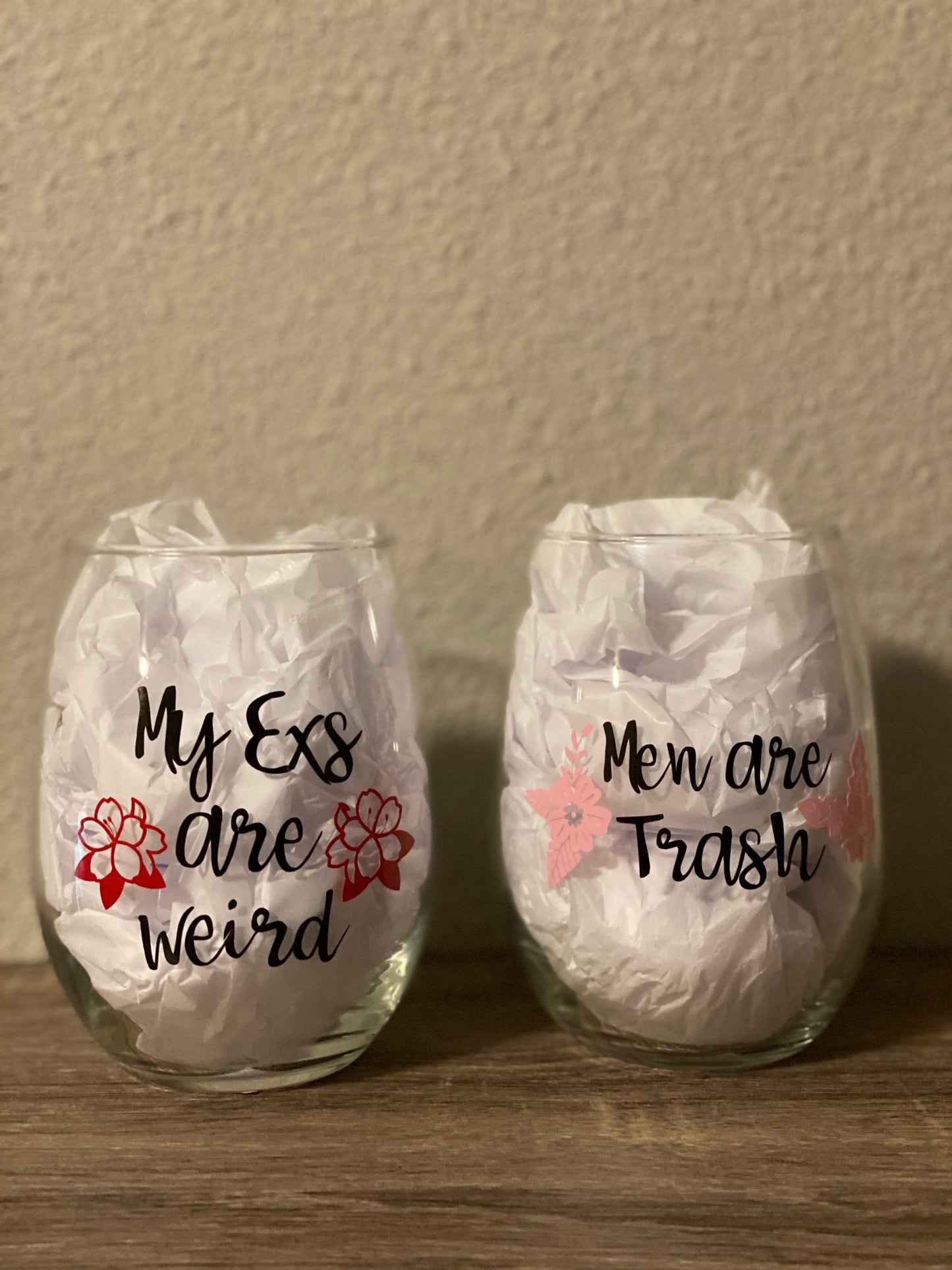 Ew David, 20.5 oz Stemless Wine Glass