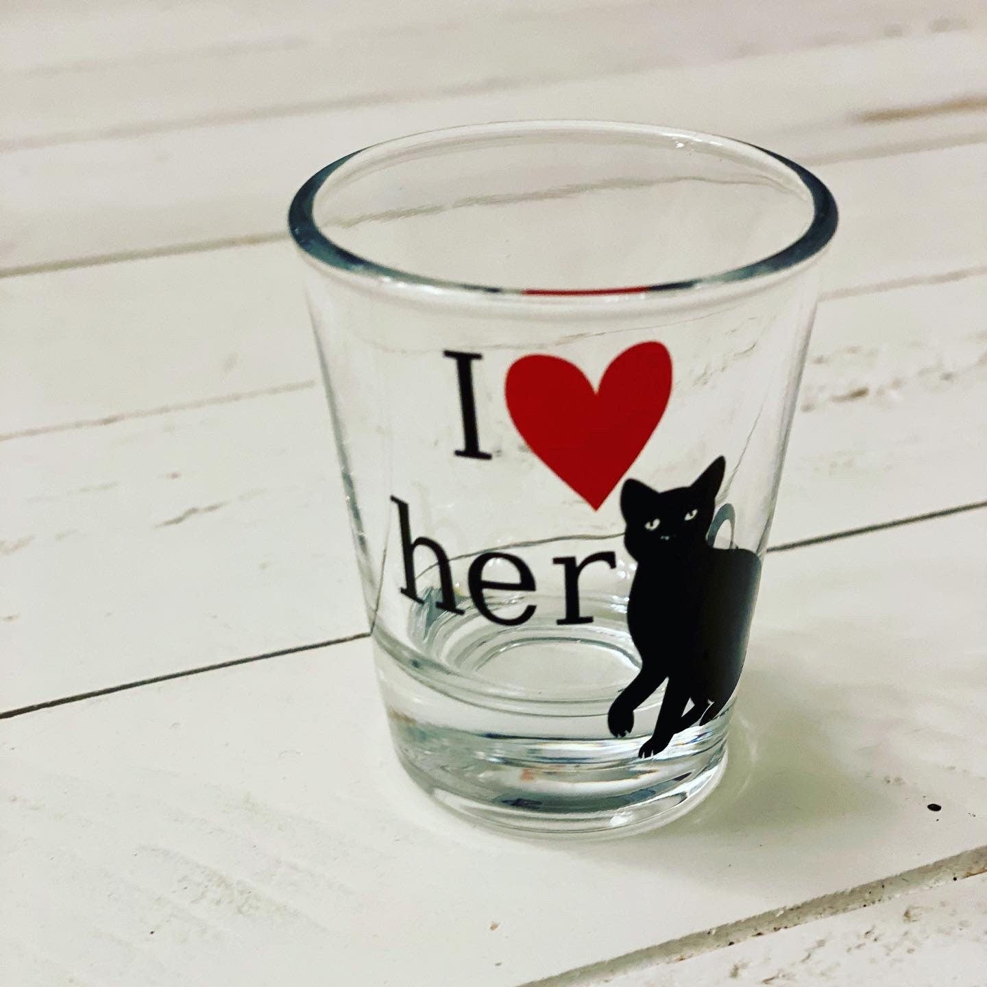 I heart his cock & I heart her pussy shot glasses