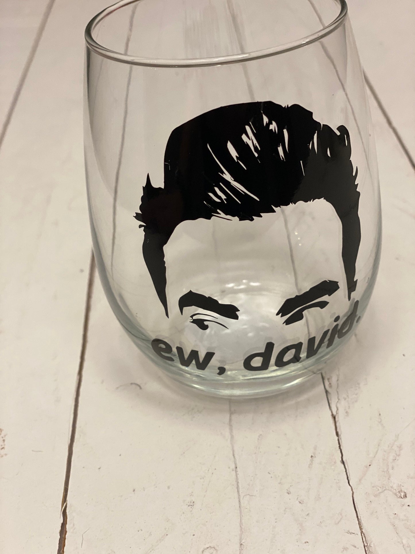 Ew David, 20.5 oz Stemless Wine Glass