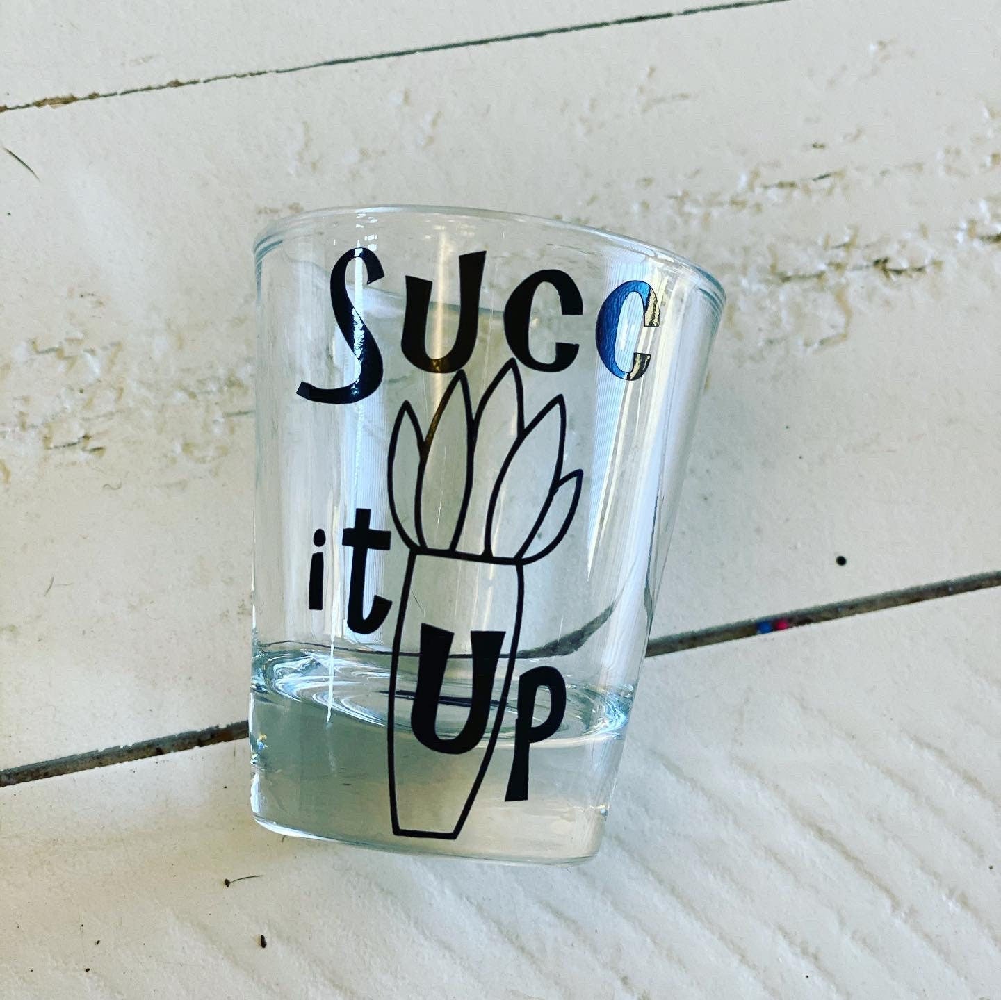 Succulents Themed Shot Glasses