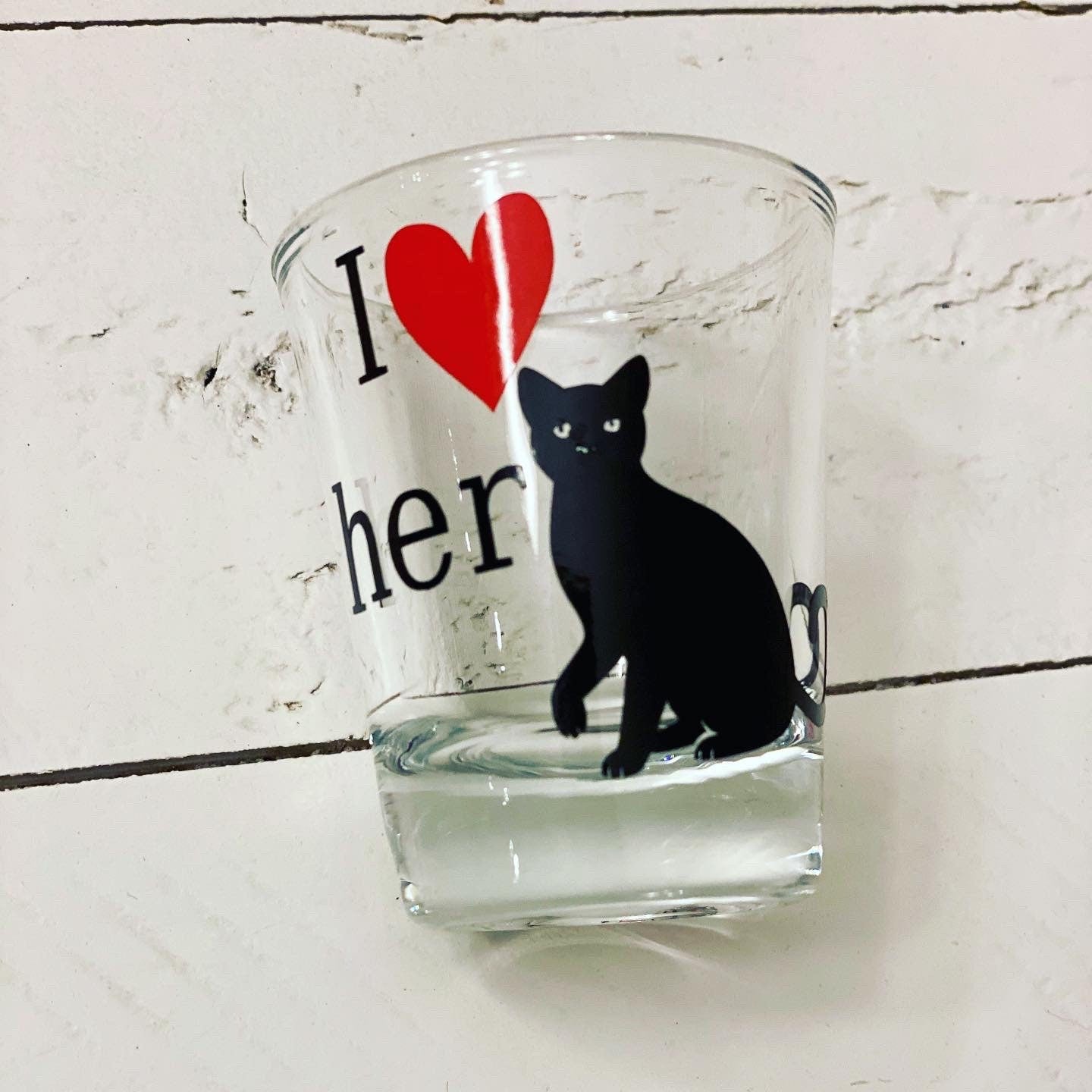 I heart his cock & I heart her pussy shot glasses