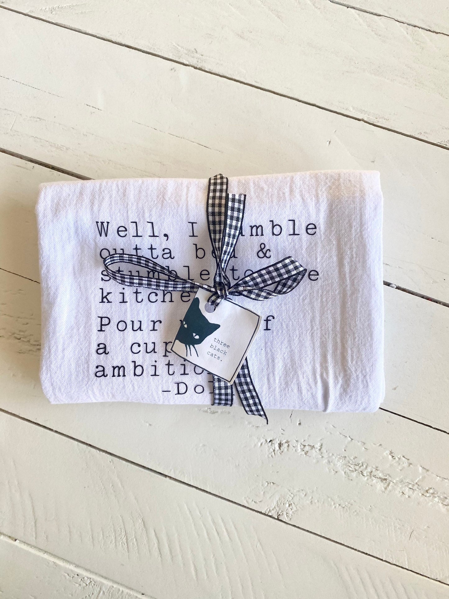 Fuck, I love cheese, Tea Towel