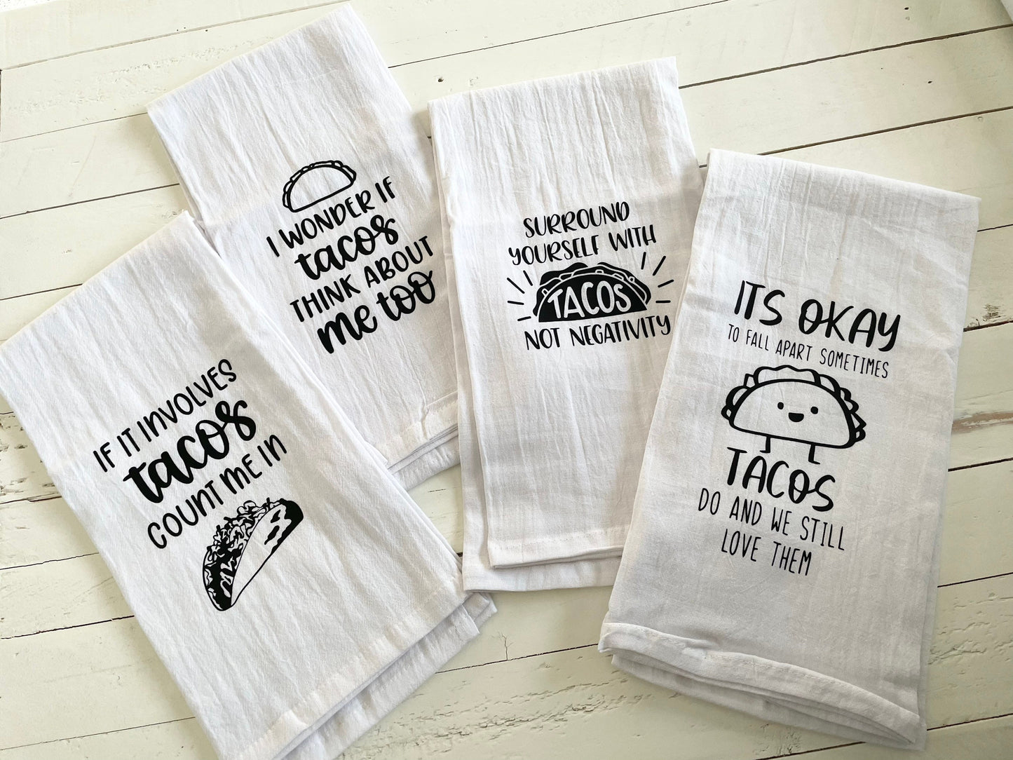 You pick, Taco Lover Tea Towels, Housewarming Gift