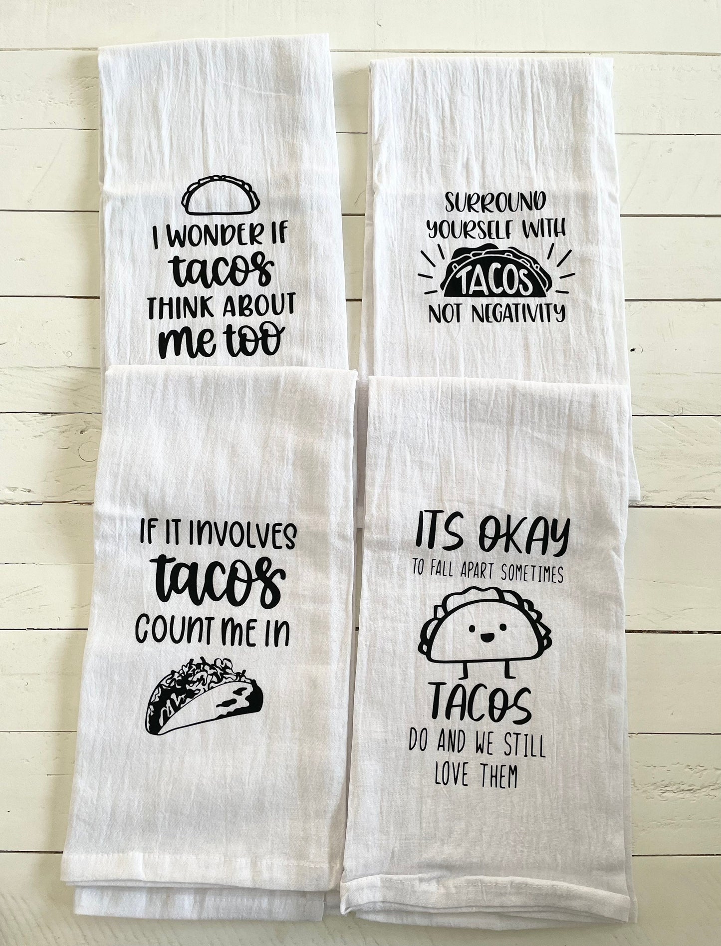You pick, Taco Lover Tea Towels, Housewarming Gift