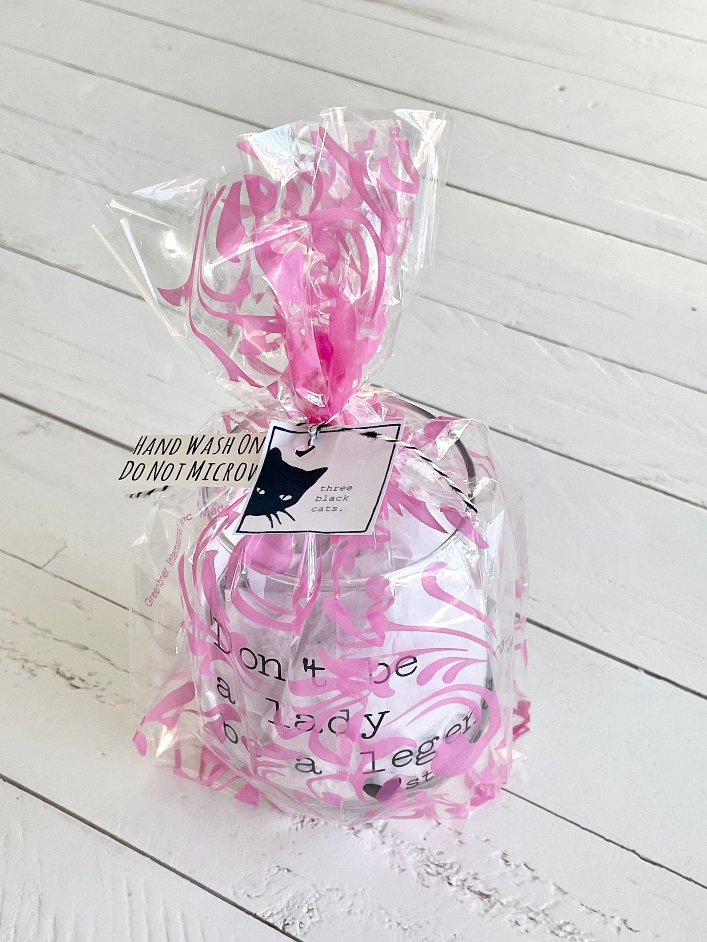 Don't be a lady be a Legend, Stevie Nicks Quote, 20.5oz Stemless Wine Glass