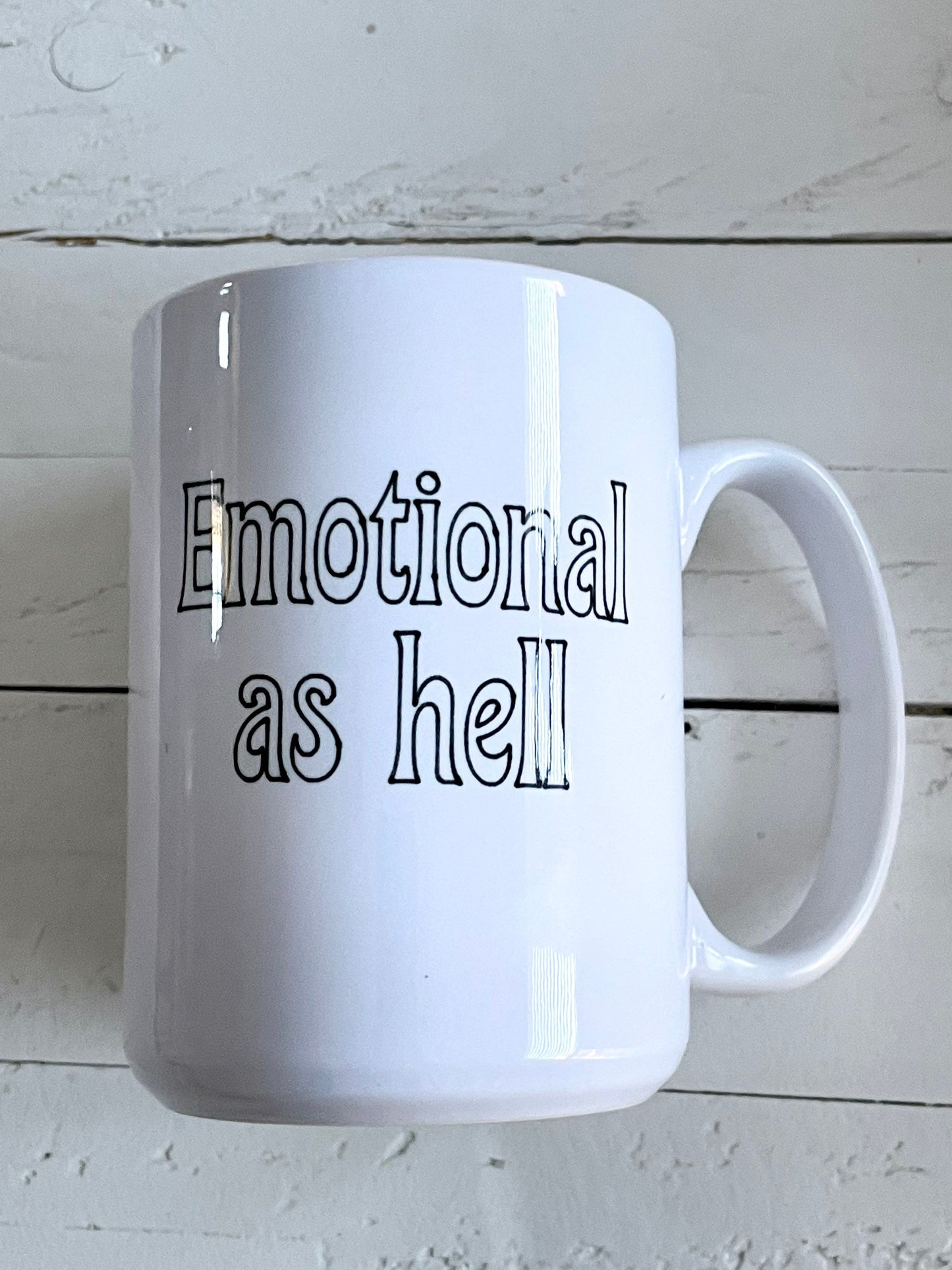 Emotional as Hell Anatomical Heart 15oz Coffee Mug