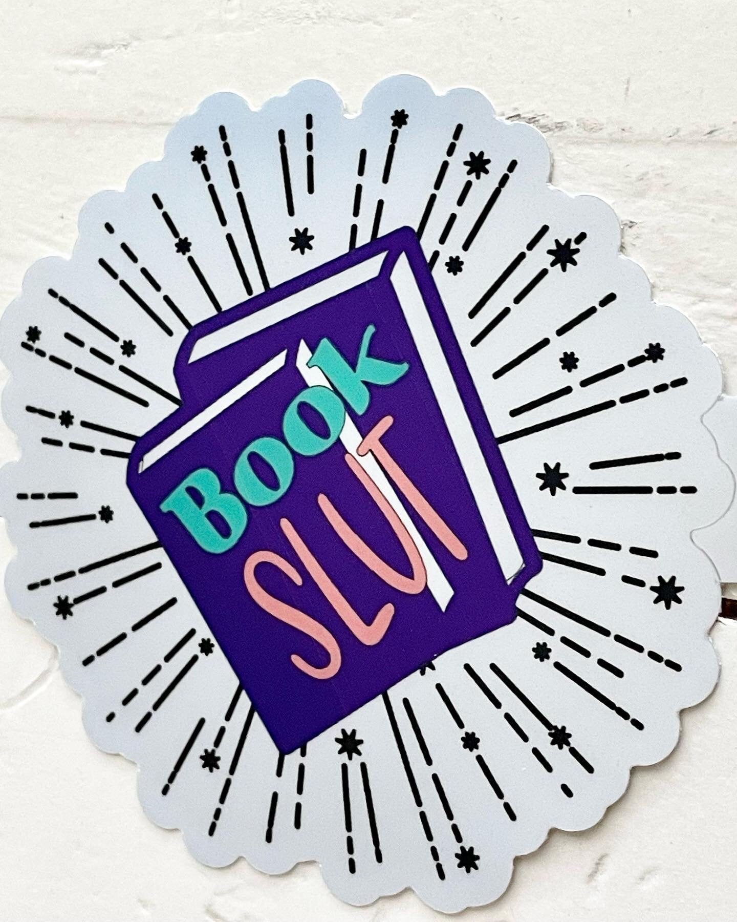 Book Slut, 3” Chrome Sticker