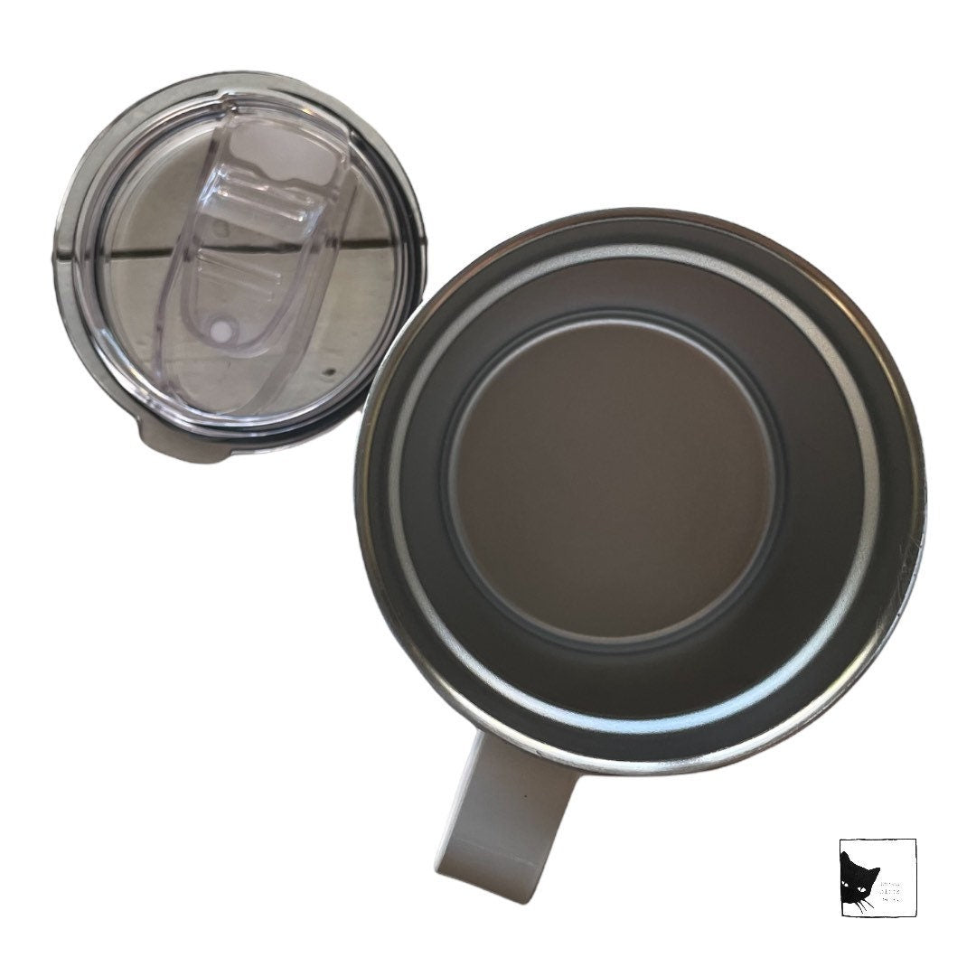 Trophy Husband 12oz Insulated Travel Mug with Handle & Leak-Proof Lid