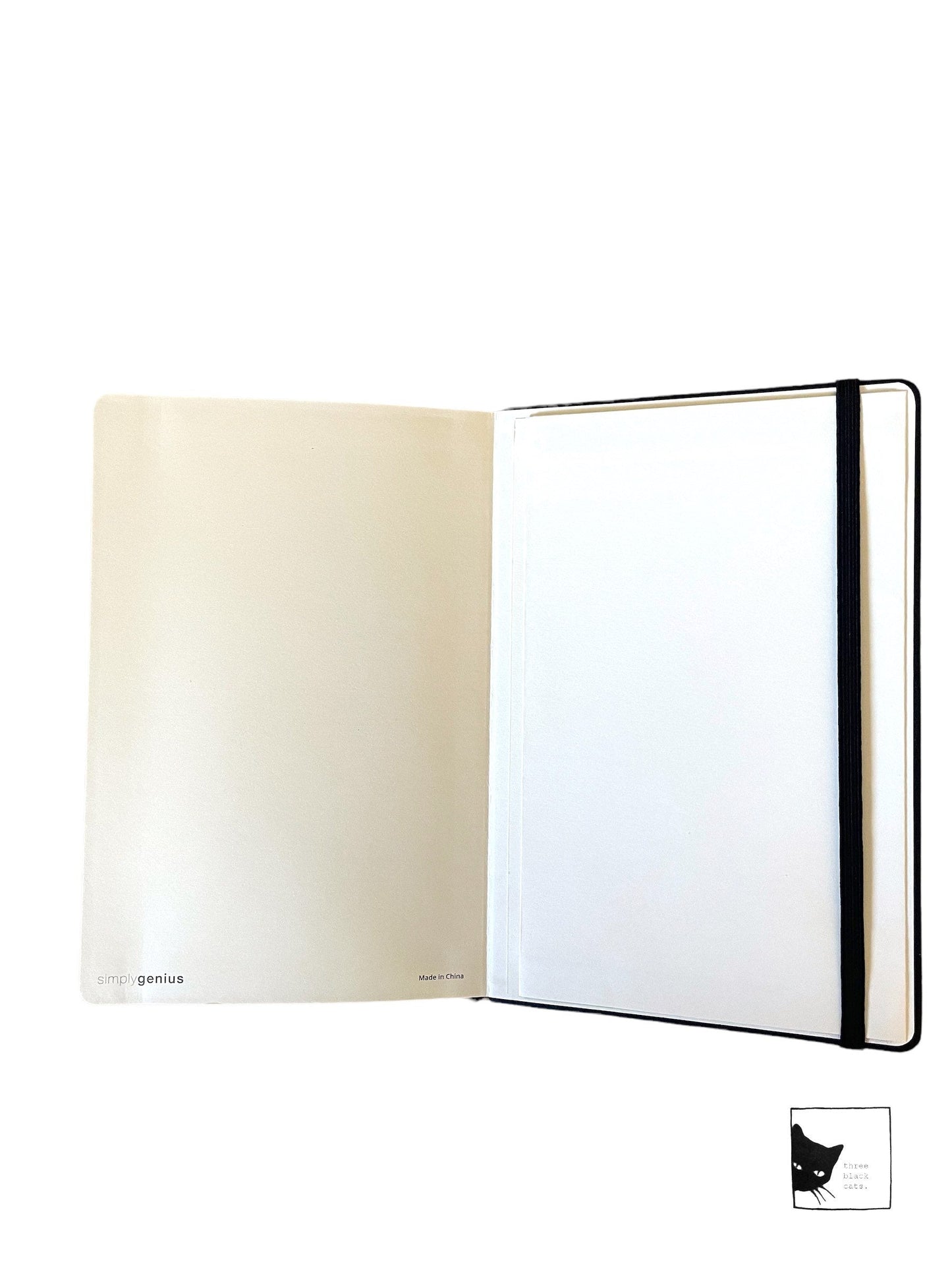 I love my job…, Black Lined Journal Three Black Cats