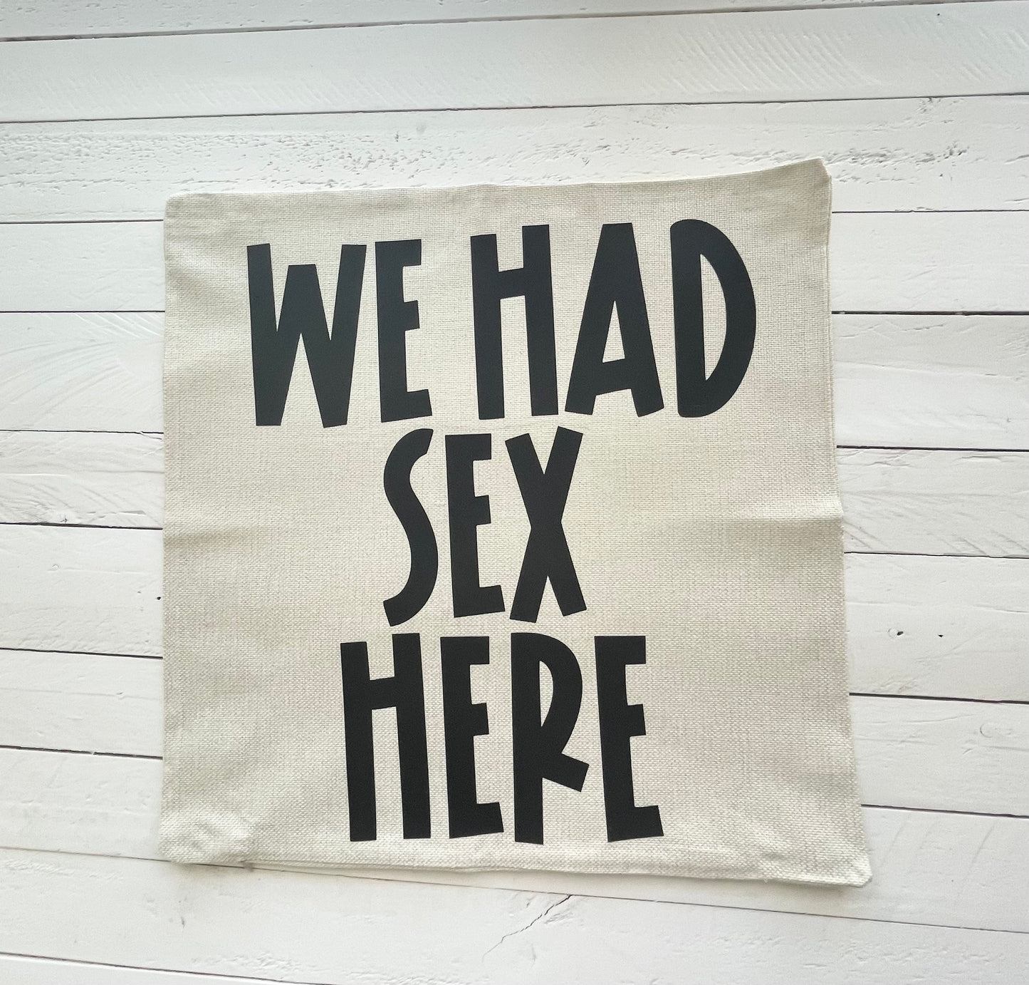 We had sex here, and here, 17x17 Pillowcase Set of 2, With or Without Pillows