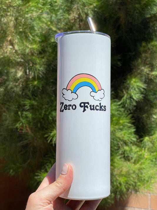 Zero Fucks, 20oz Travel Coffee Mug