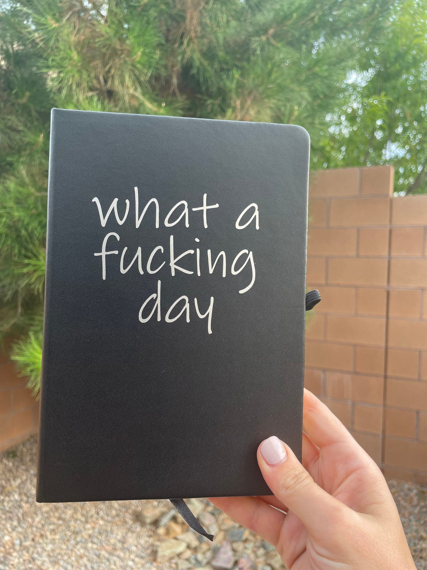 What a fucking day, Black Lined Journal