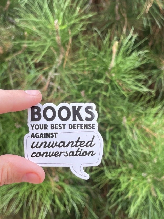 Books, your best defense against unwanted conversion, 2” Sticker