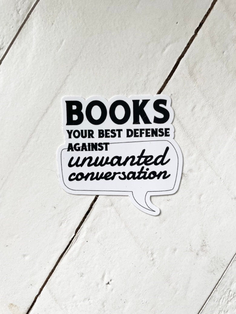 Books, your best defense against unwanted conversion, 2” Sticker