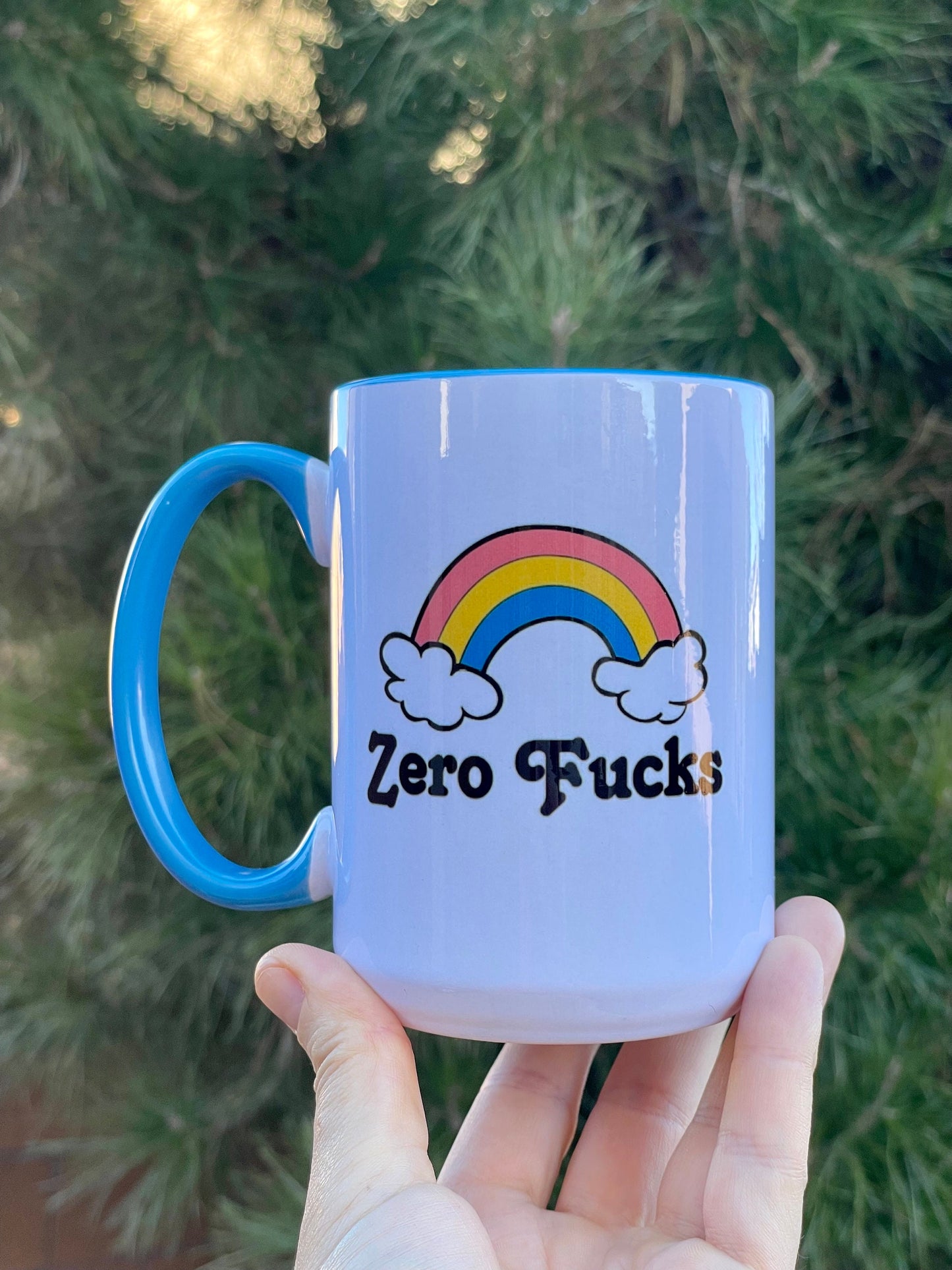 Zero Fucks Double-Sided Vibrant Coffee Mug 15oz