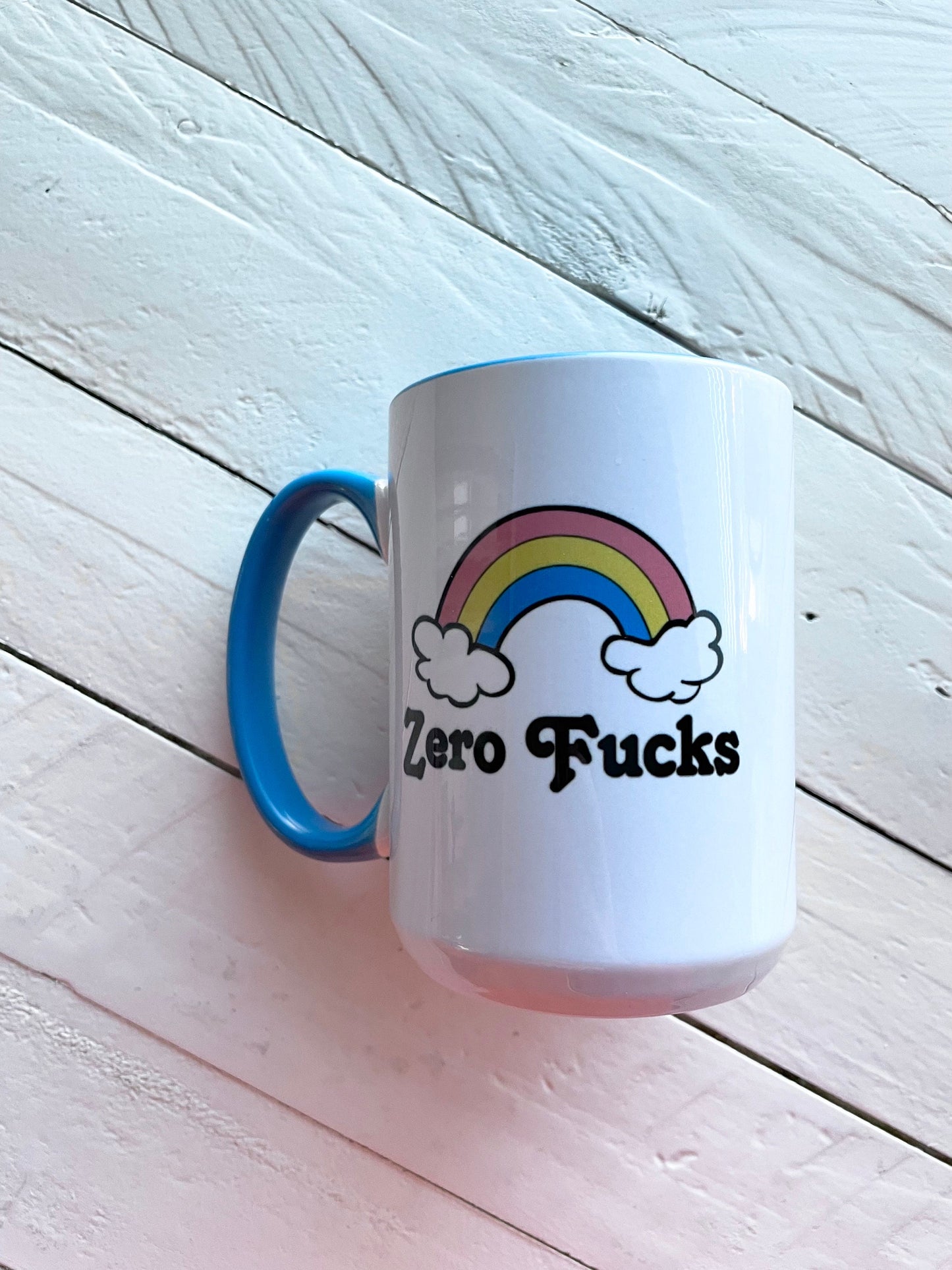 Zero Fucks Double-Sided Vibrant Coffee Mug 15oz