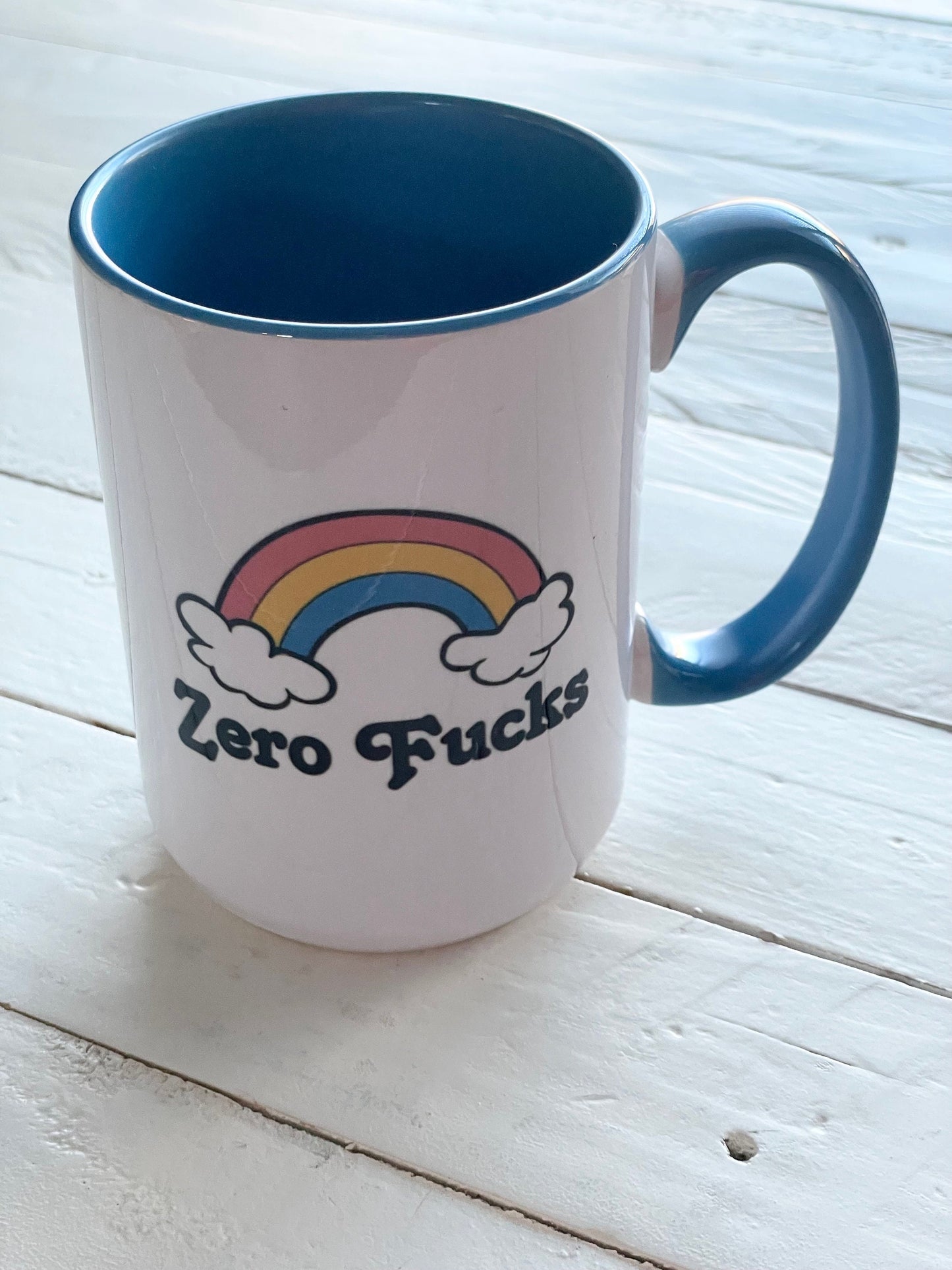 Zero Fucks Double-Sided Vibrant Coffee Mug 15oz