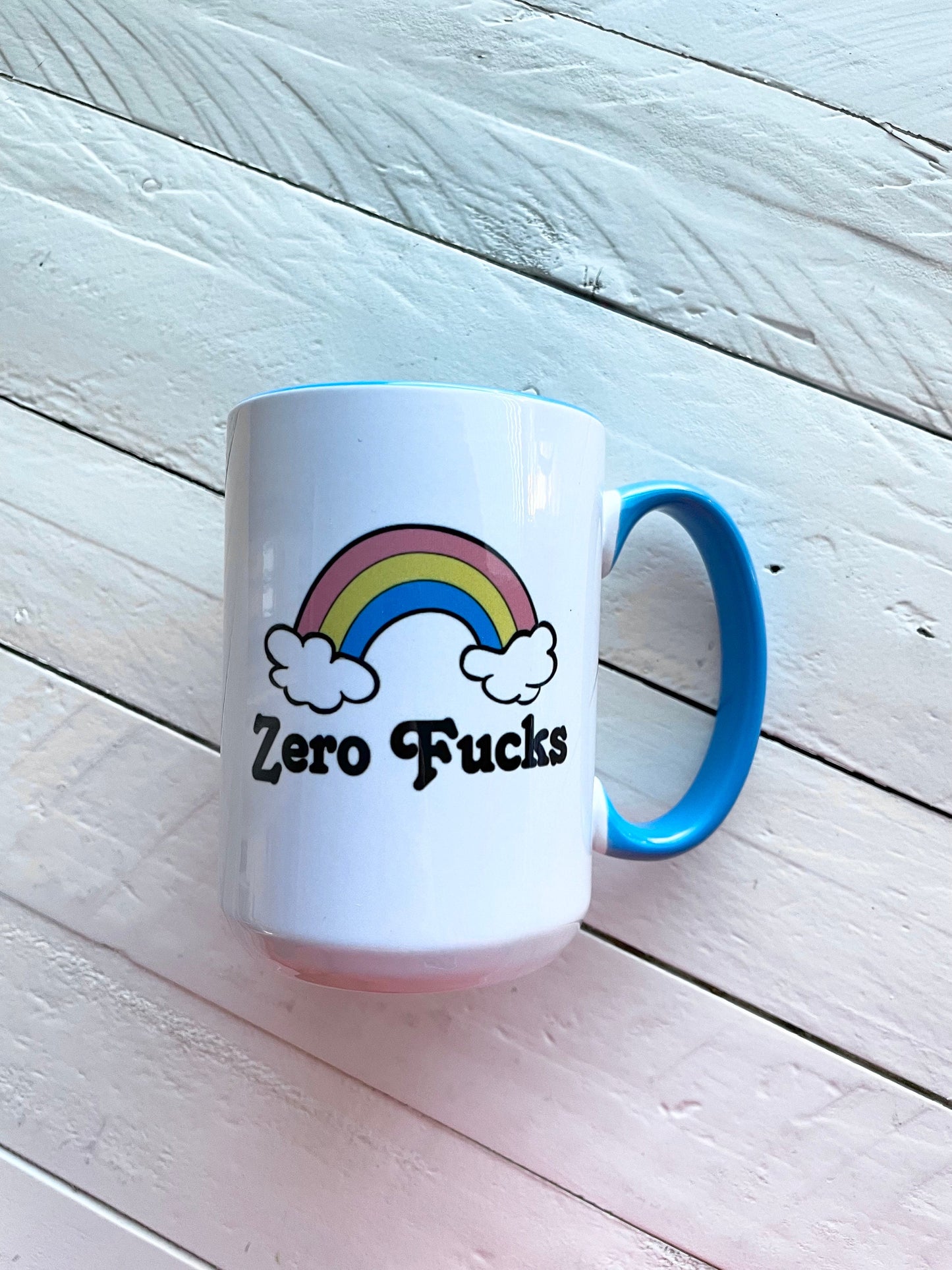 Zero Fucks Double-Sided Vibrant Coffee Mug 15oz