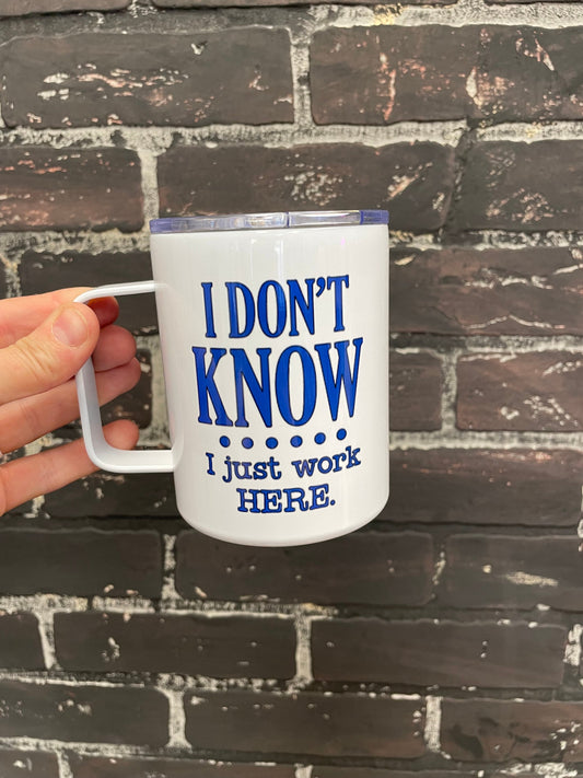 10oz Insulated Camp Mug with Handle & Leak Proof Lid