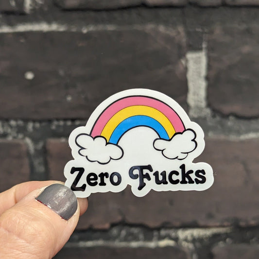 Zero Fucks, 2” Sticker