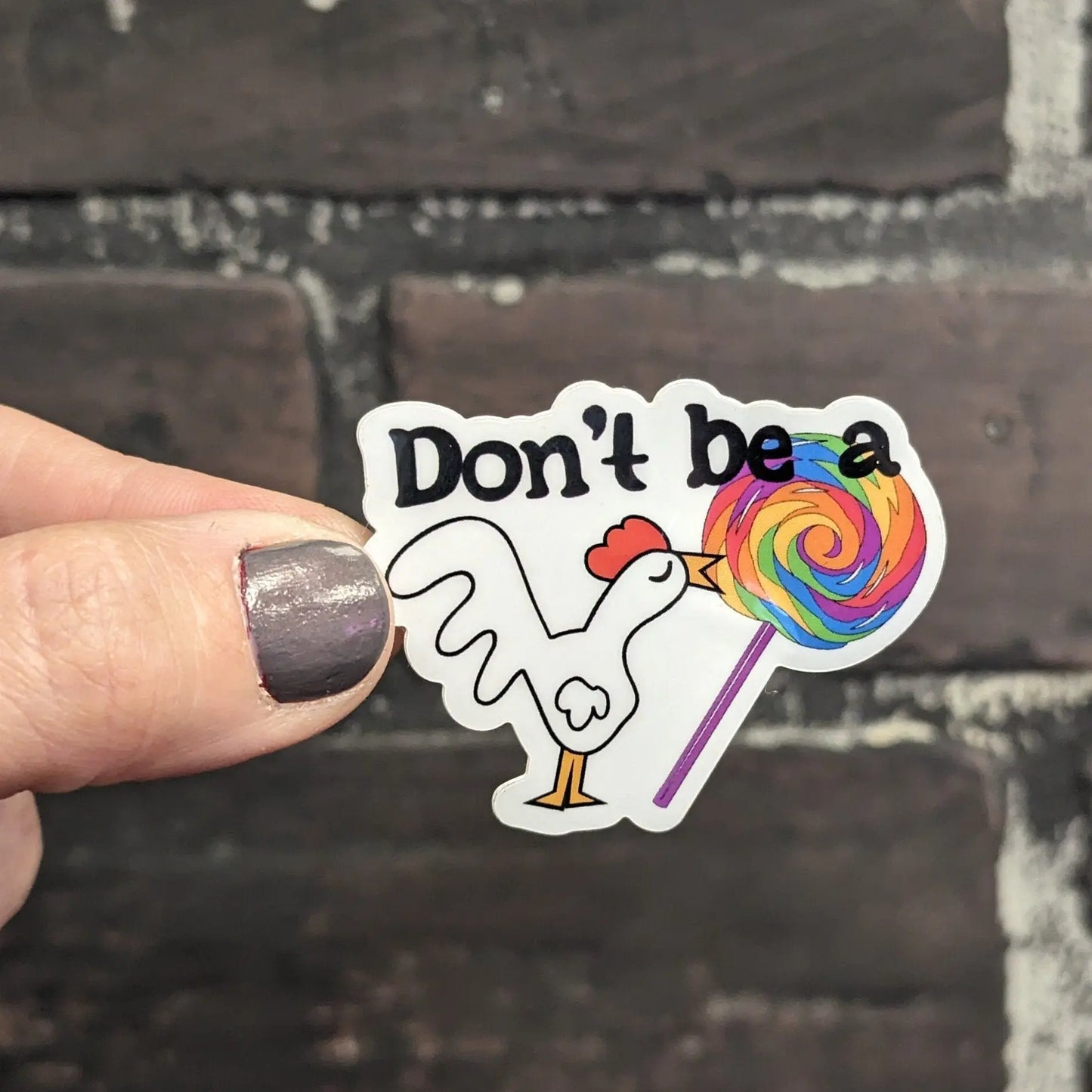 Don’t be a Cock Sucker, 2" Sticker Three Black Cats