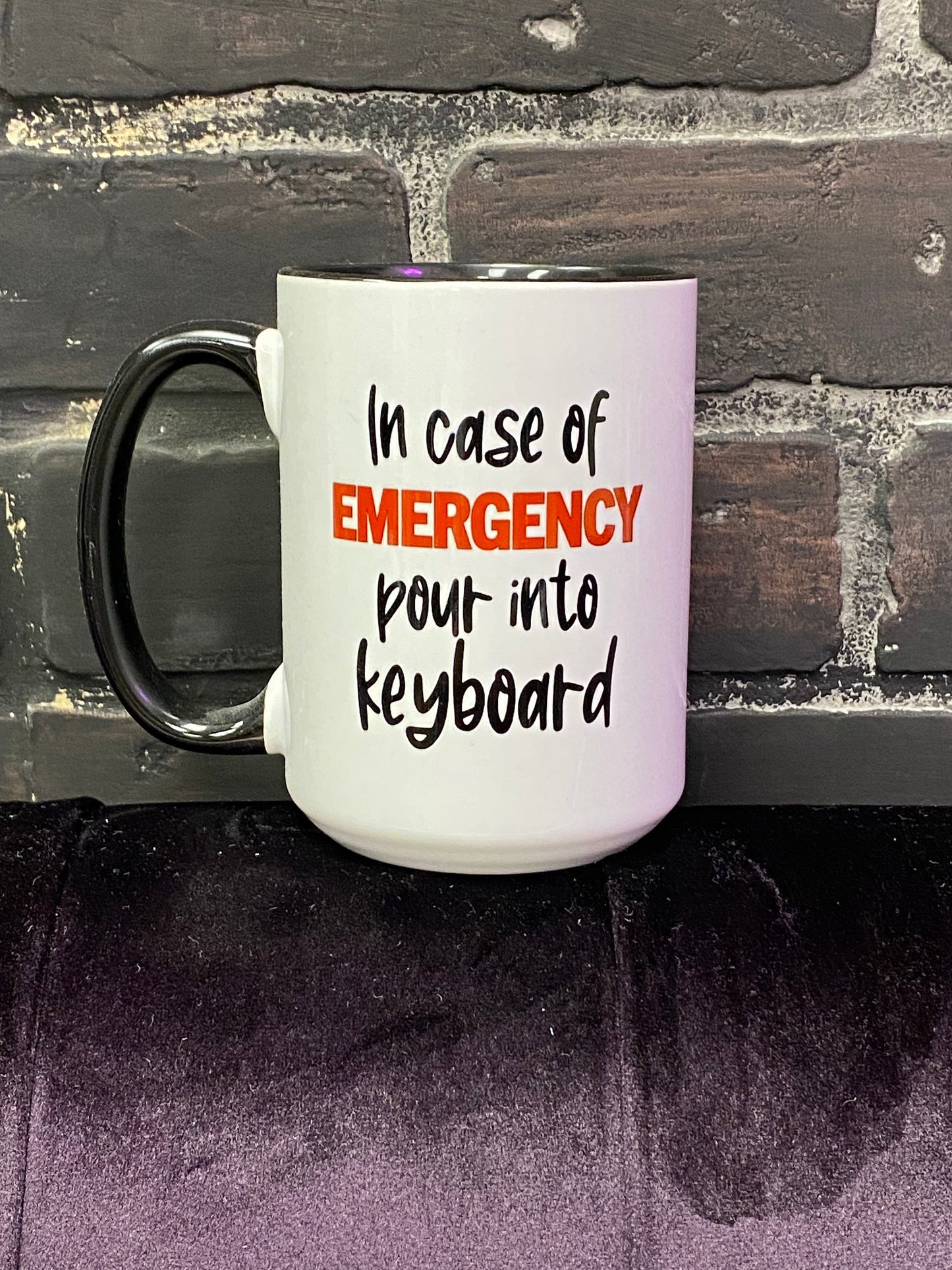 Emergency Brew Double-Sided 15oz Coffee Mug