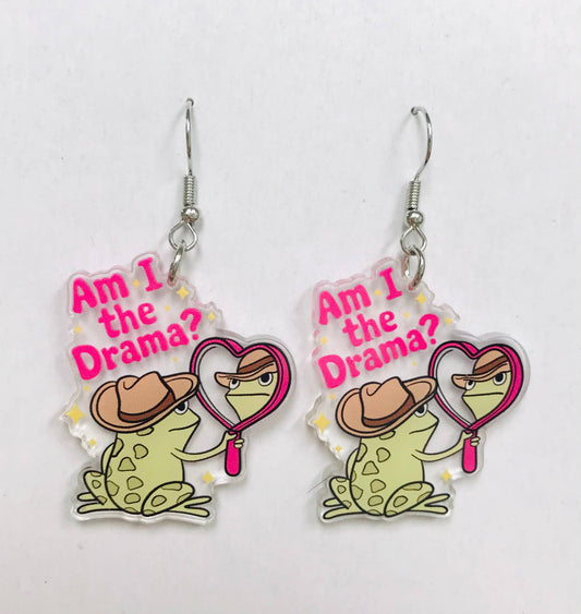 Am I The Drama Earrings, Drama Earing, Humor SimpleNGreat
