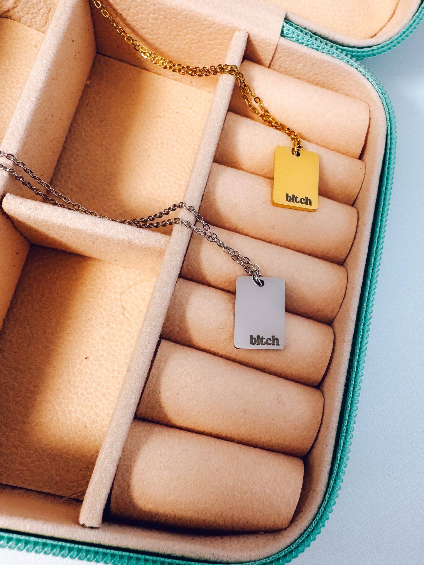 Bold Bitch Necklace: Gold