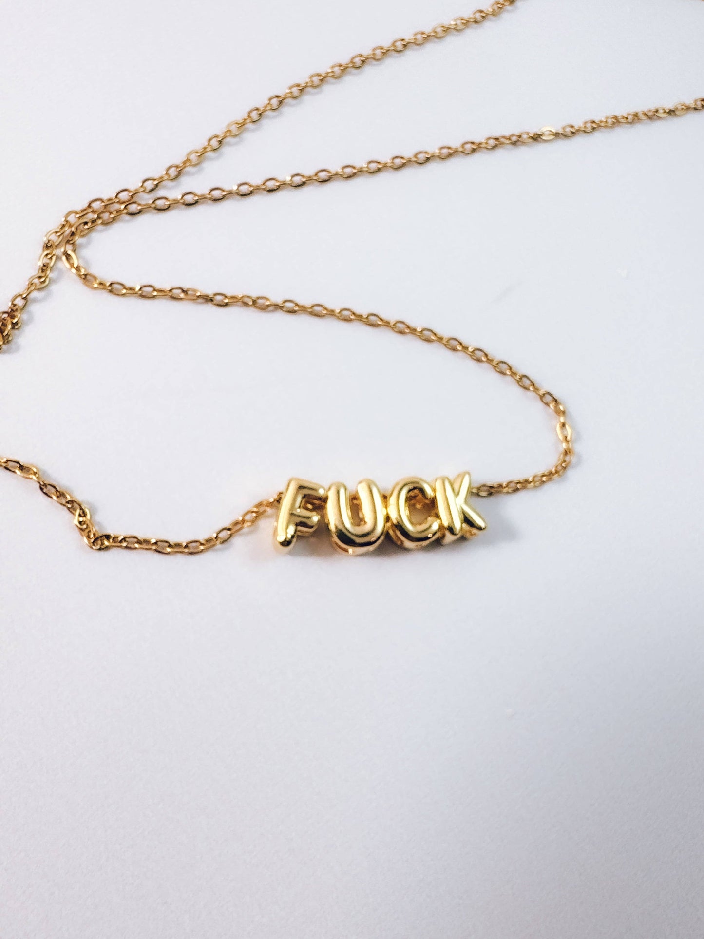 Gold F*ck Necklace