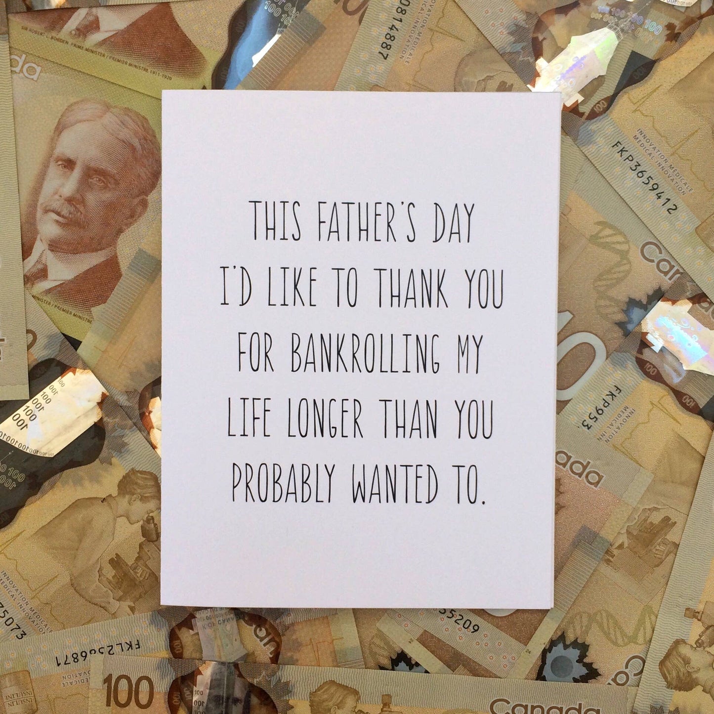 This Father’s Day... Thank You for Bankrolling... / Card