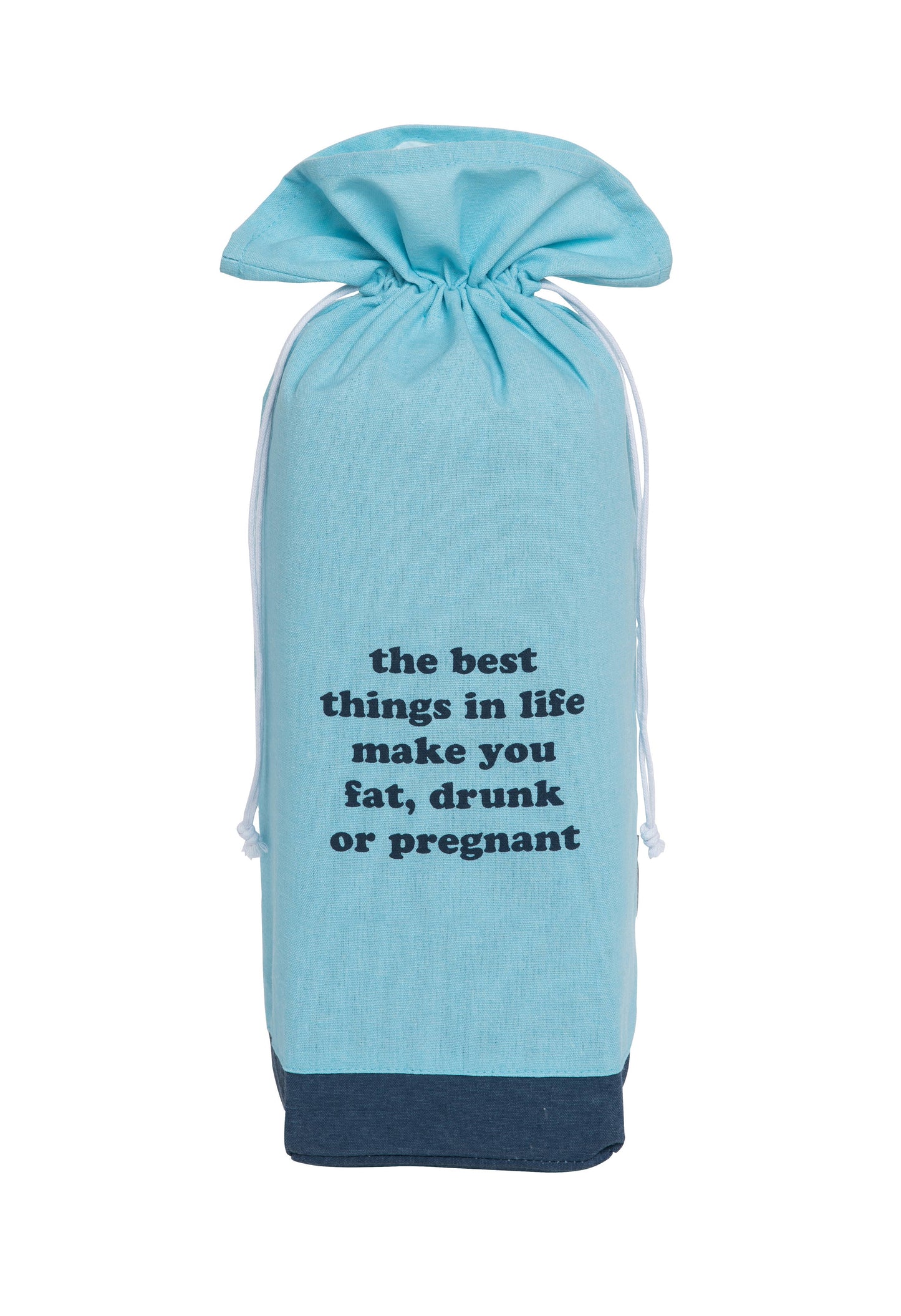 The Best Things - Canvas Wine Box Bag - Blue