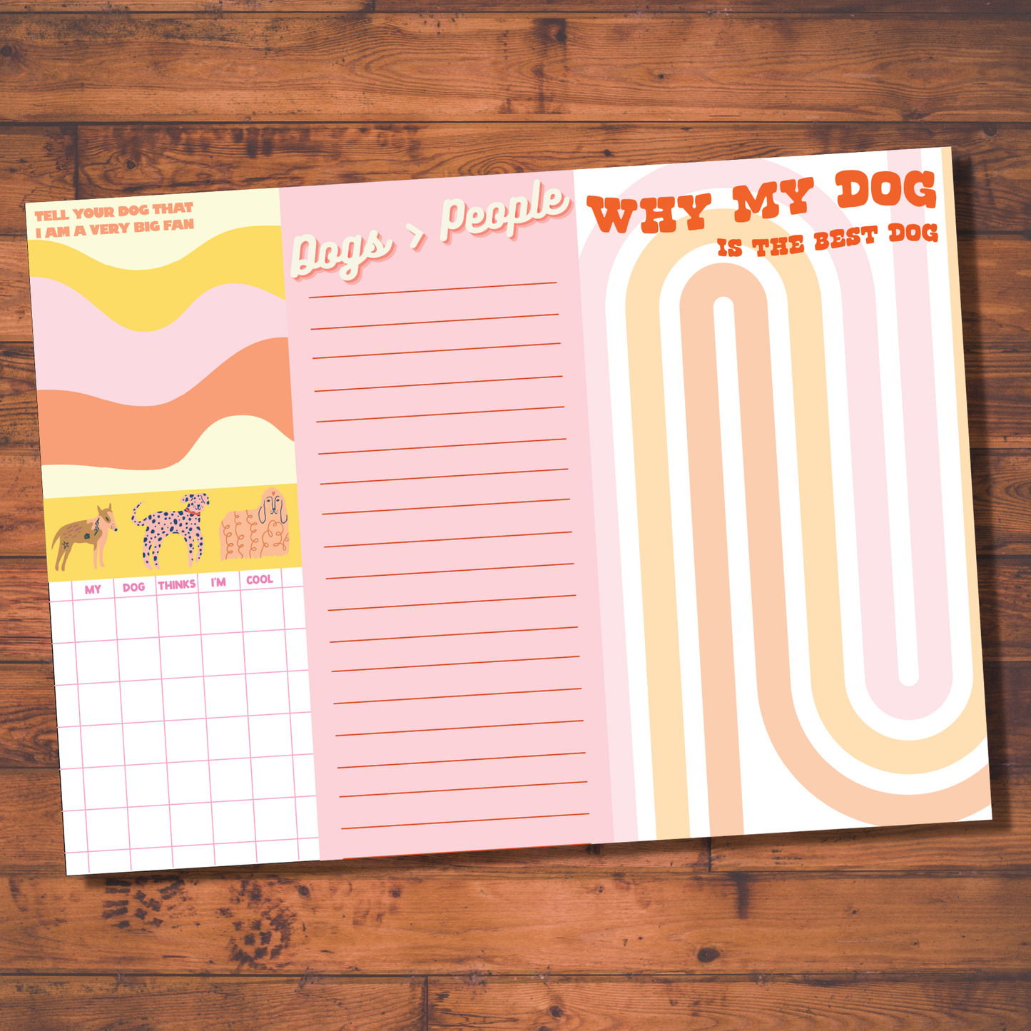 Dog Lovers Notepad (funny, gift ) FUN CLUB