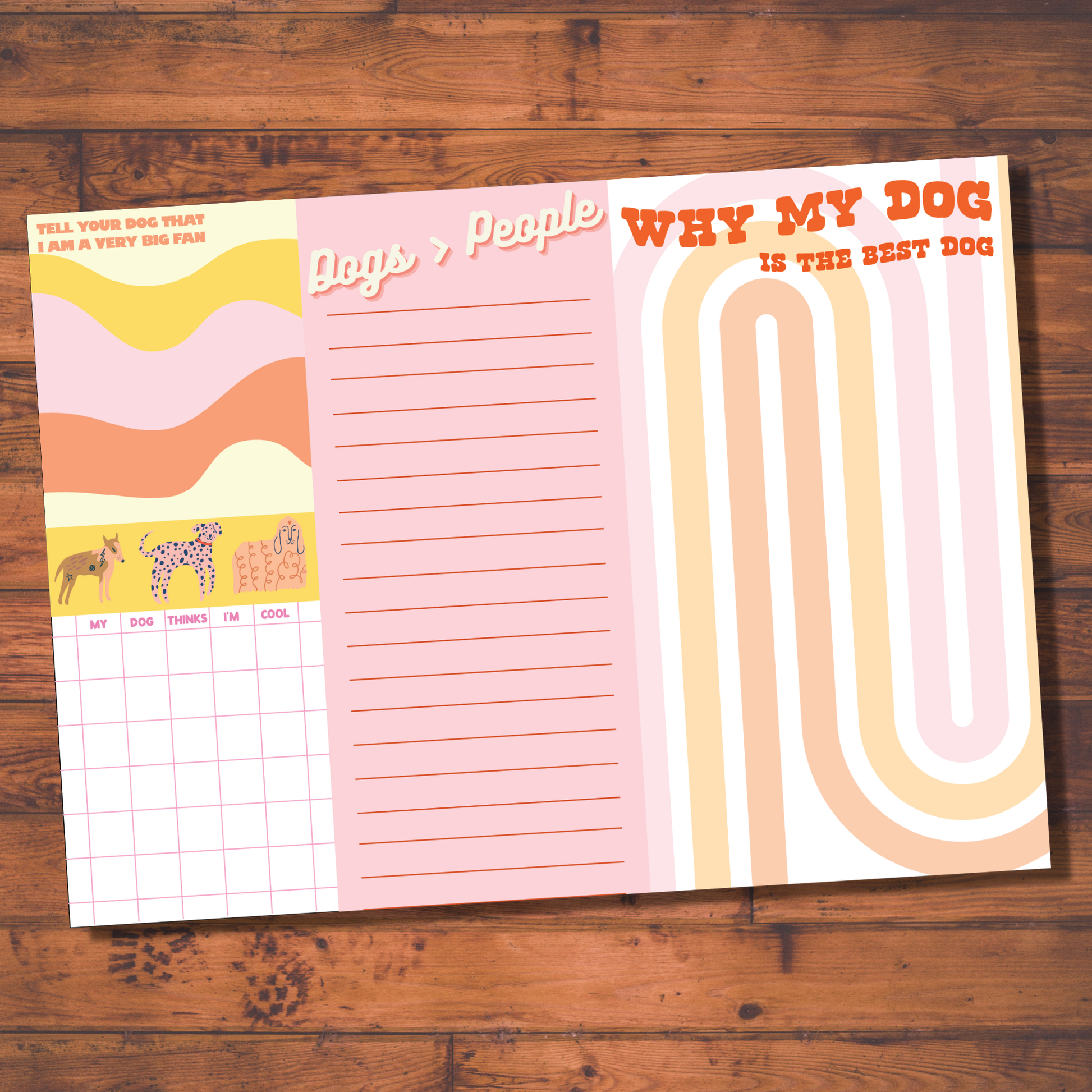 Dog Lovers Notepad (funny, gift ) FUN CLUB