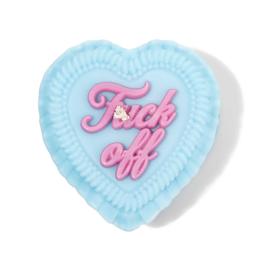 Fuck Off Heart Candle (kitsch, kitschy, funny gift, cake candle) FUN CLUB