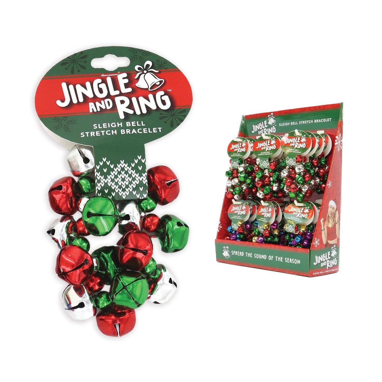 Jingle and Ring Sleigh Bell Stretch Bracelet