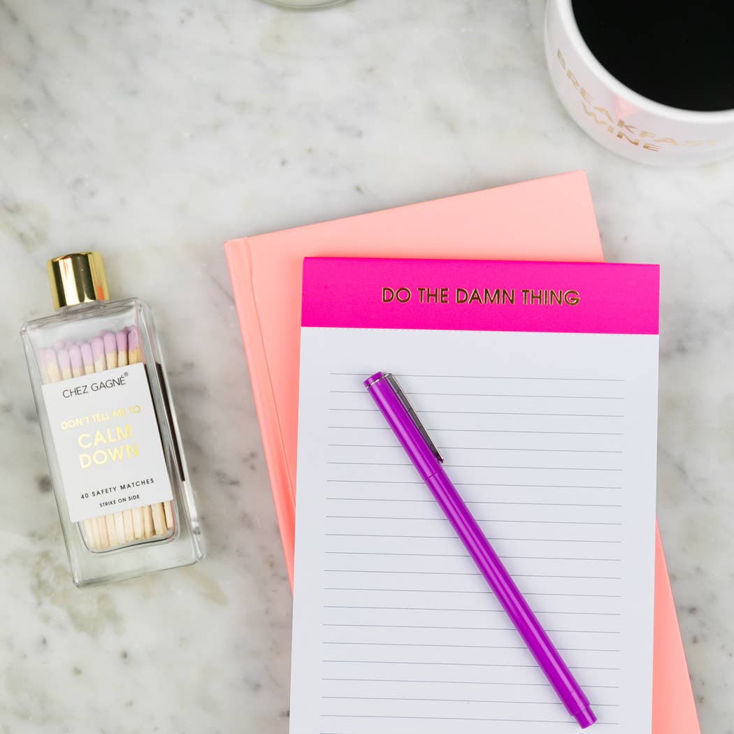 Don't Tell Me To Calm Down - Glass Bottle Matches - Purple
