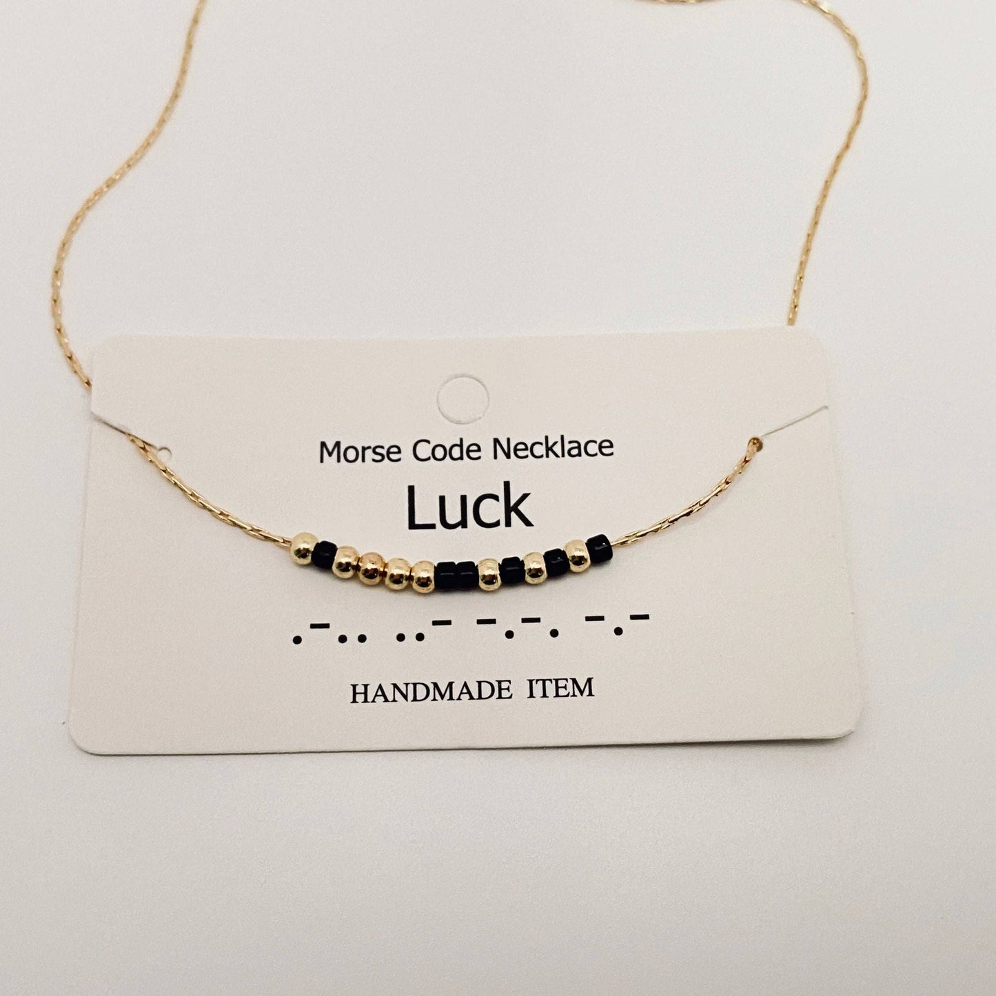Handmade “Fuck off” Morse Code Necklace: Fuck off