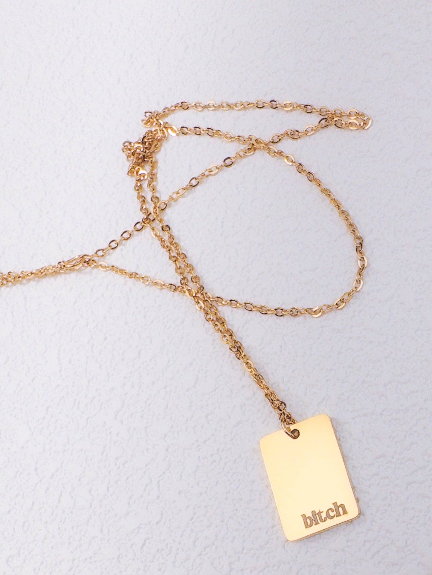 Bold Bitch Necklace: Gold