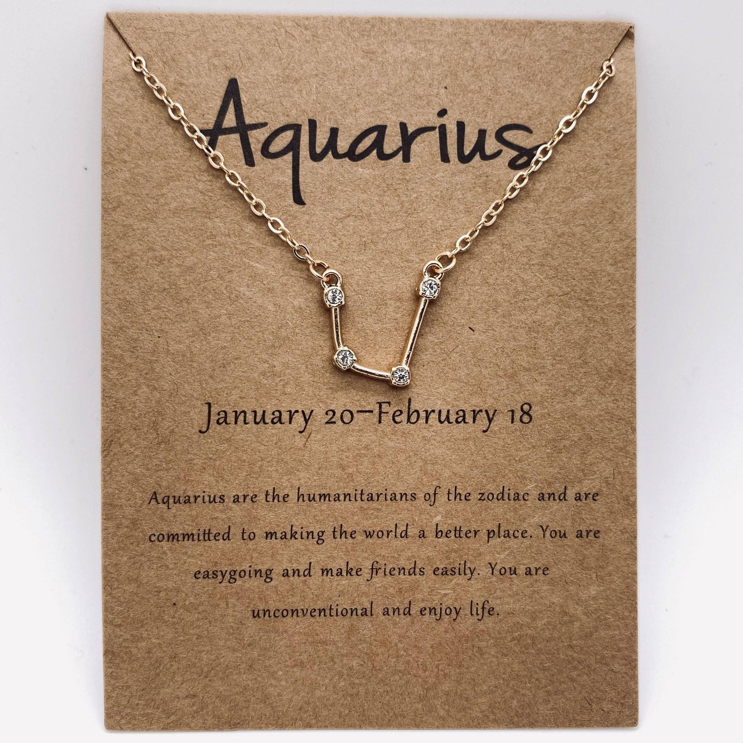 12 Constellations Necklace Inlaid with Rhinestone: 12 different pcs/SET