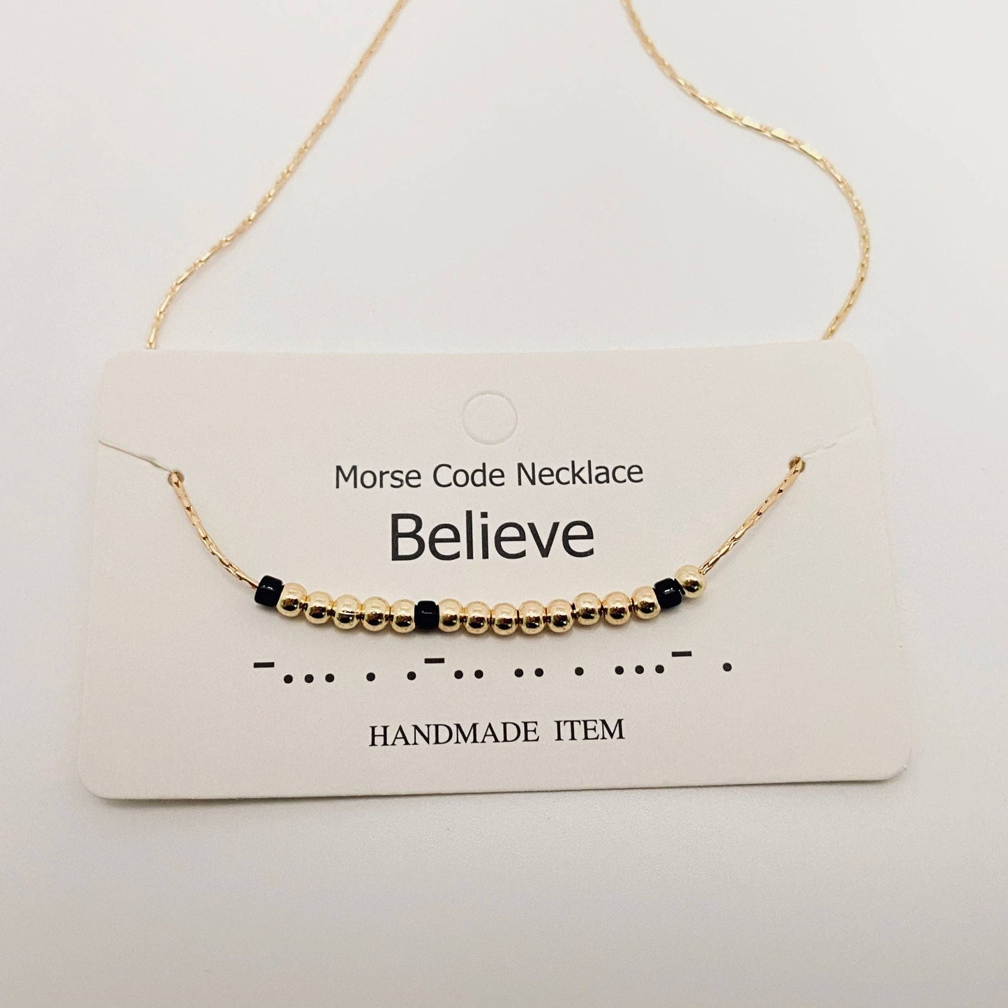 Handmade “Fuck off” Morse Code Necklace: Fuck it