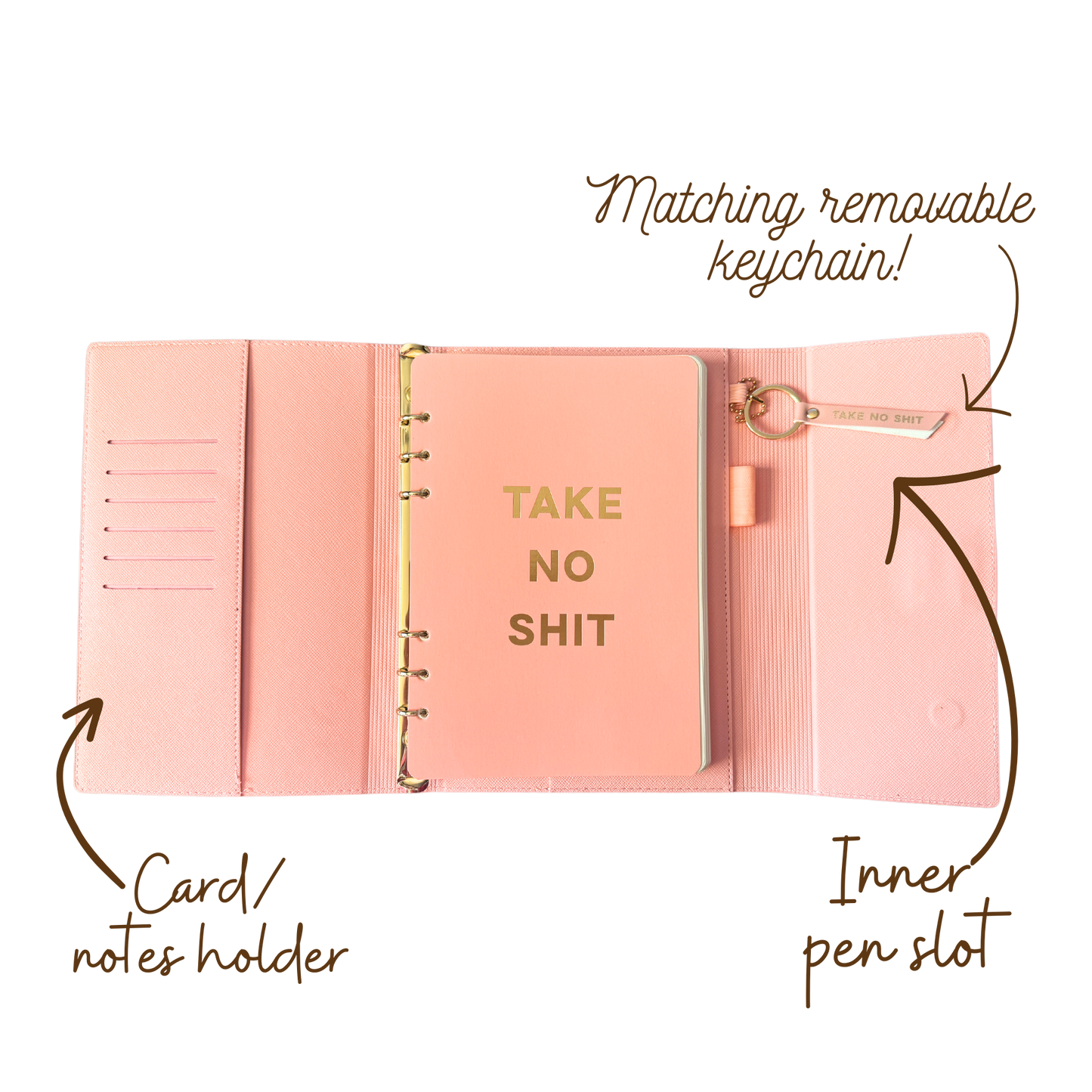 Trauma Dump Vegan Leather Journal Folio (gifts, journals) FUN CLUB
