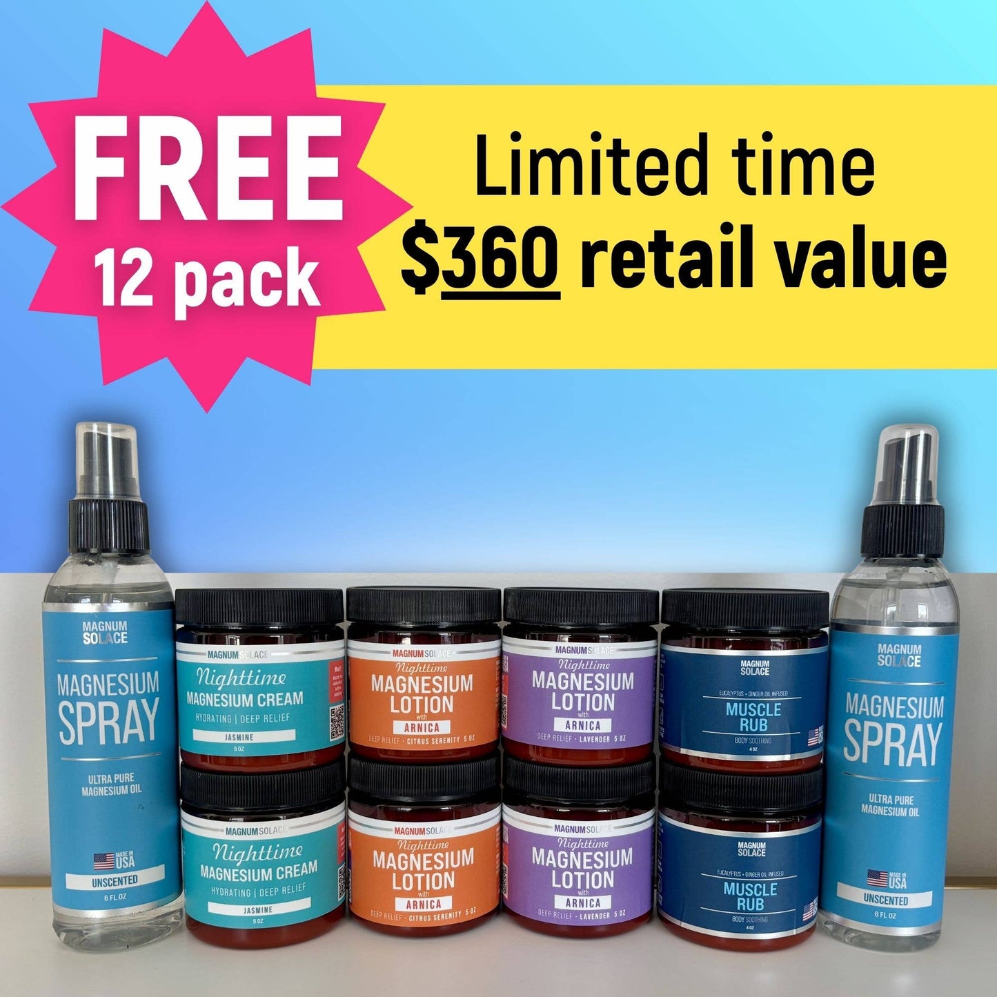 12 Units FREEBIE- Topical Wellness Best Sellers