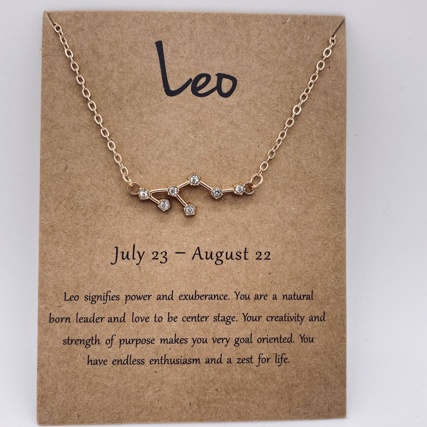 12 Constellations Necklace Inlaid with Rhinestone: 12 different pcs/SET