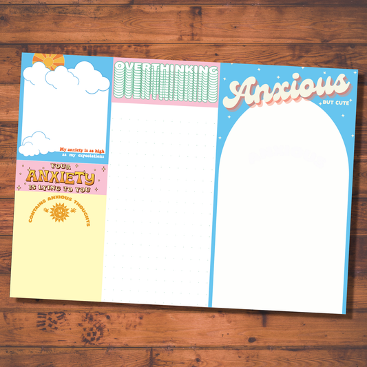 Anxiety Notepad  (funny, gift,) FUN CLUB